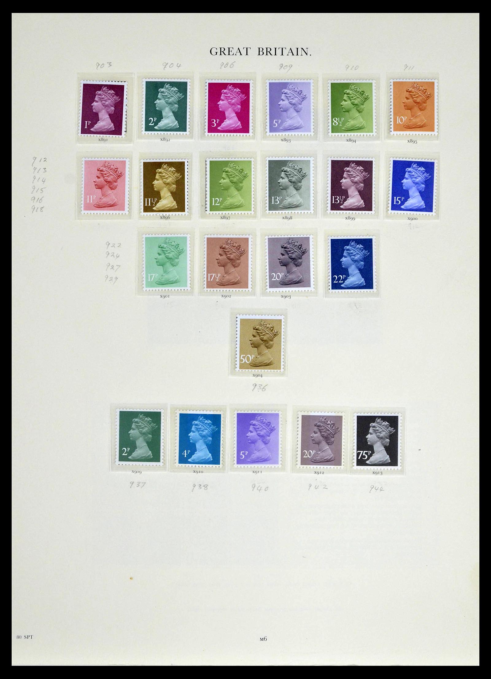 39025 0128 - Stamp collection 39025 Great Britain specialised 1840-1990.