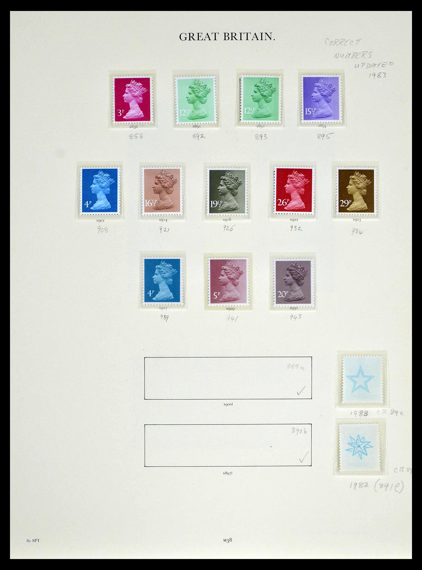 39025 0132 - Stamp collection 39025 Great Britain specialised 1840-1990.
