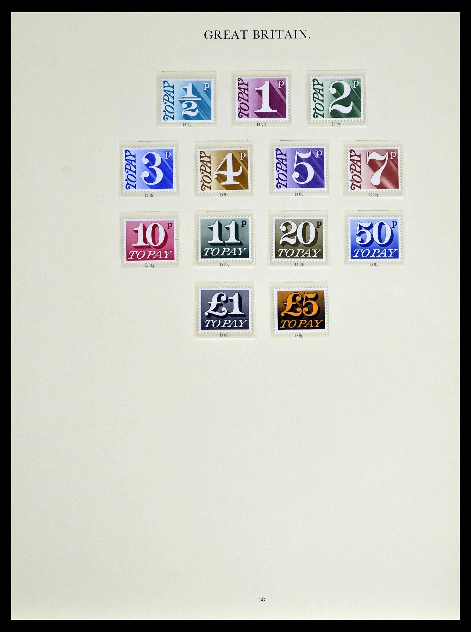 39025 0161 - Postzegelverzameling 39025 Engeland gespecialiseerd 1840-1990.