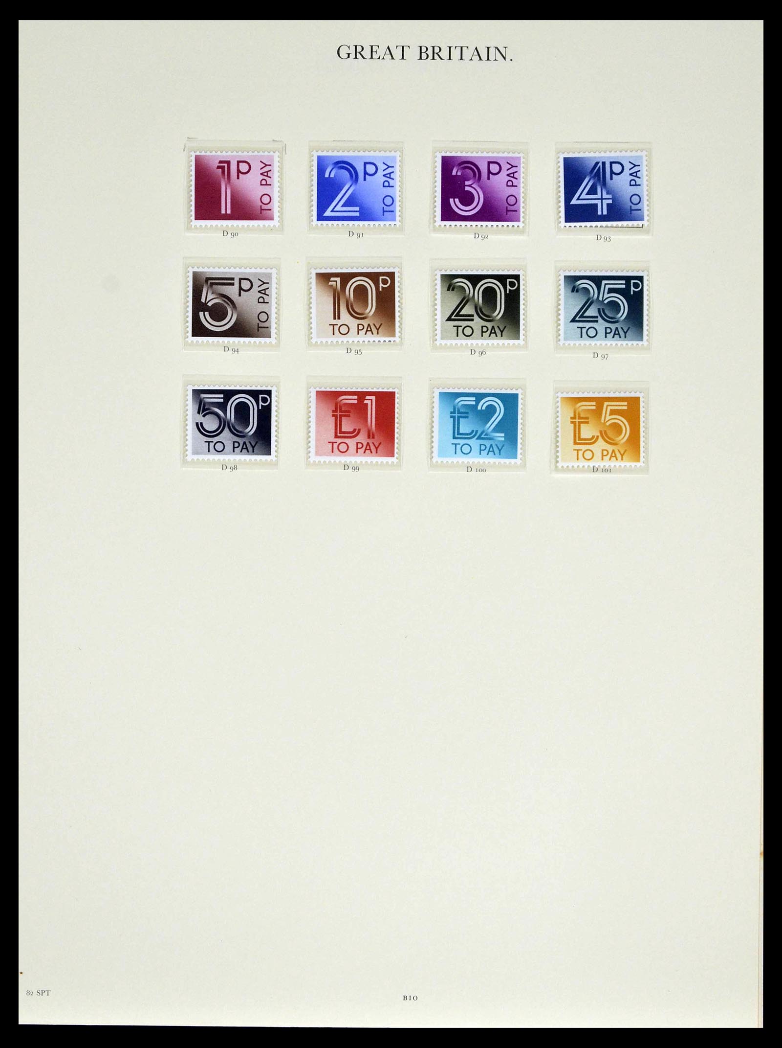 39025 0162 - Stamp collection 39025 Great Britain specialised 1840-1990.