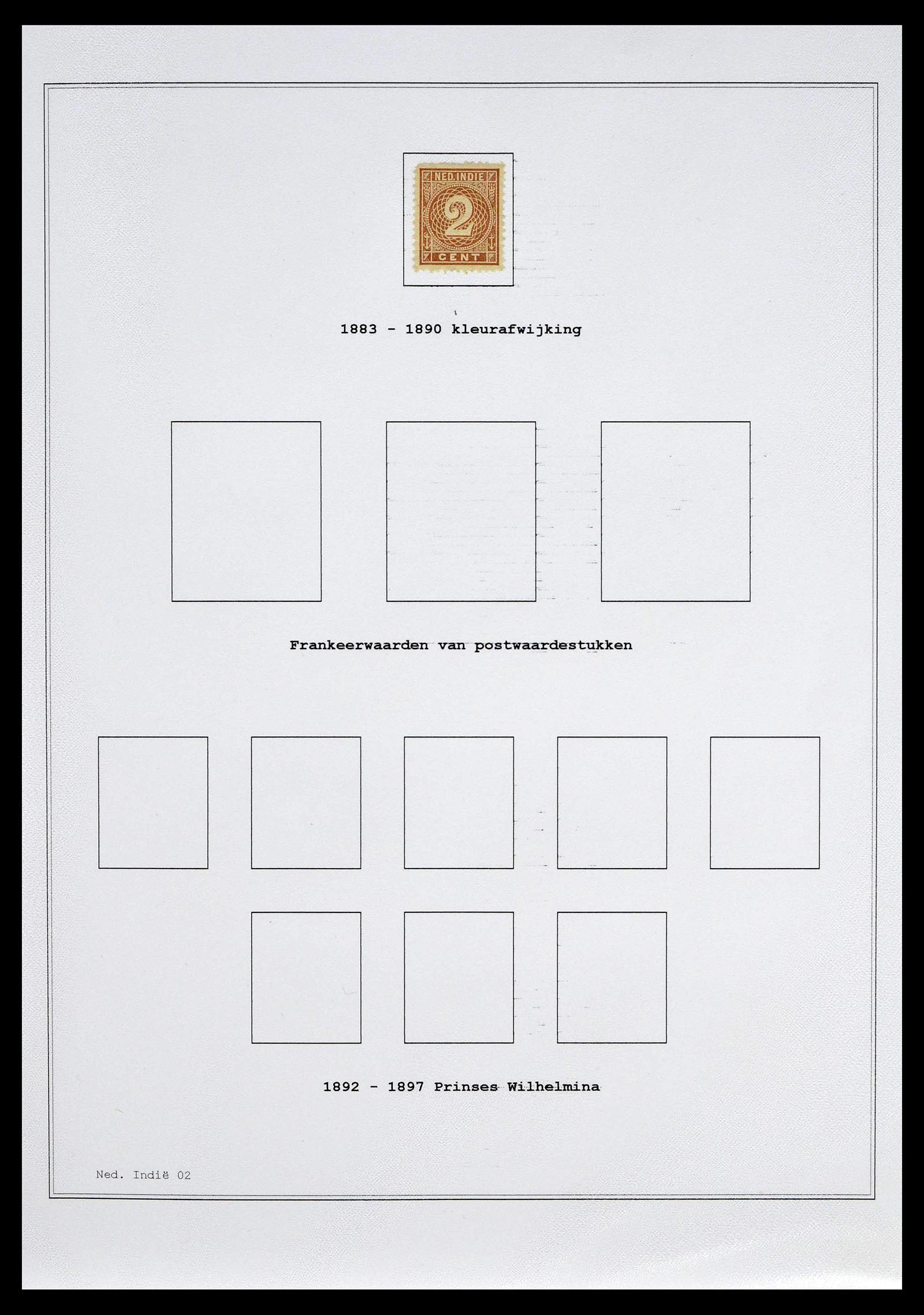 39026 0004 - Postzegelverzameling 39026 Nederlands Indië  en Suriname 1864-1975.