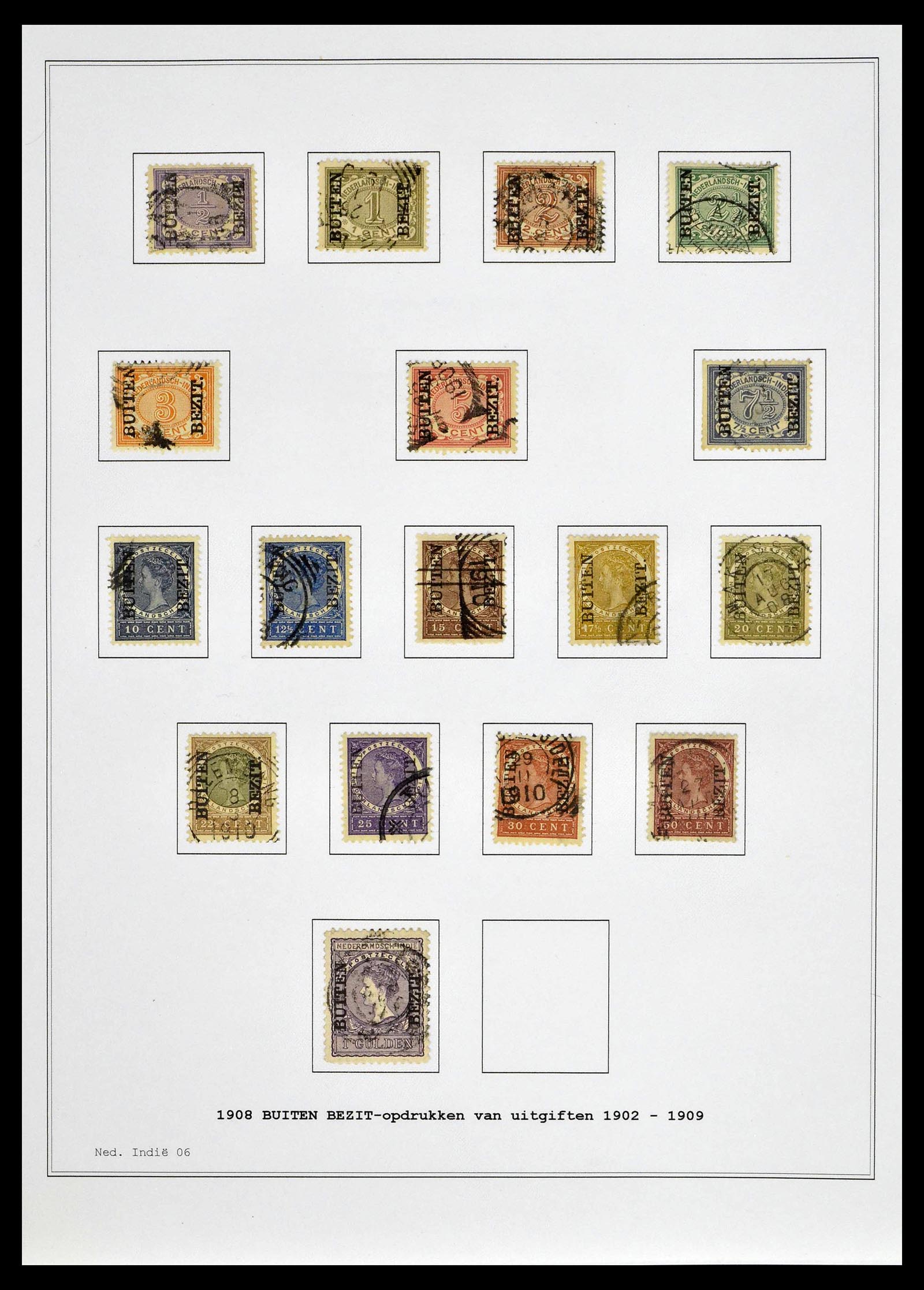39026 0010 - Postzegelverzameling 39026 Nederlands Indië  en Suriname 1864-1975.