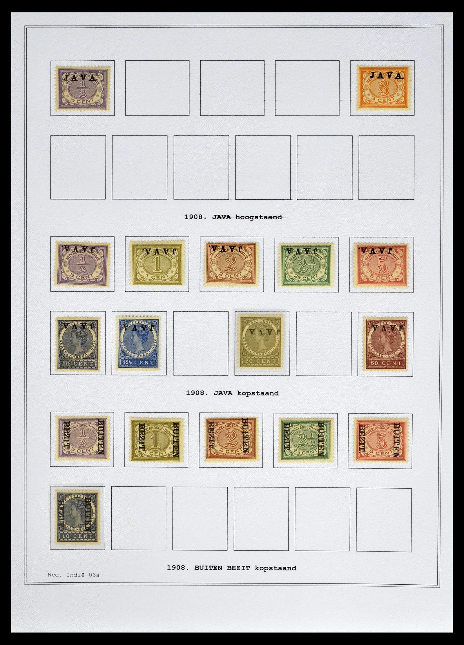 39026 0012 - Postzegelverzameling 39026 Nederlands Indië  en Suriname 1864-1975.