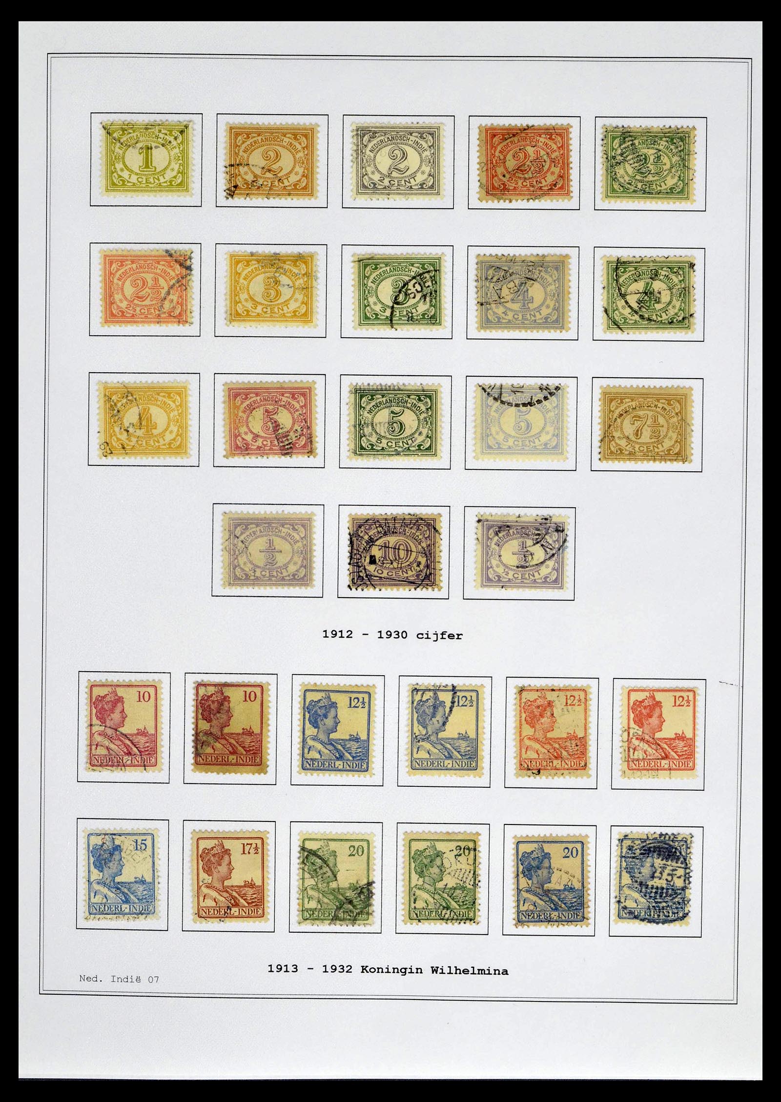 39026 0014 - Postzegelverzameling 39026 Nederlands Indië  en Suriname 1864-1975.