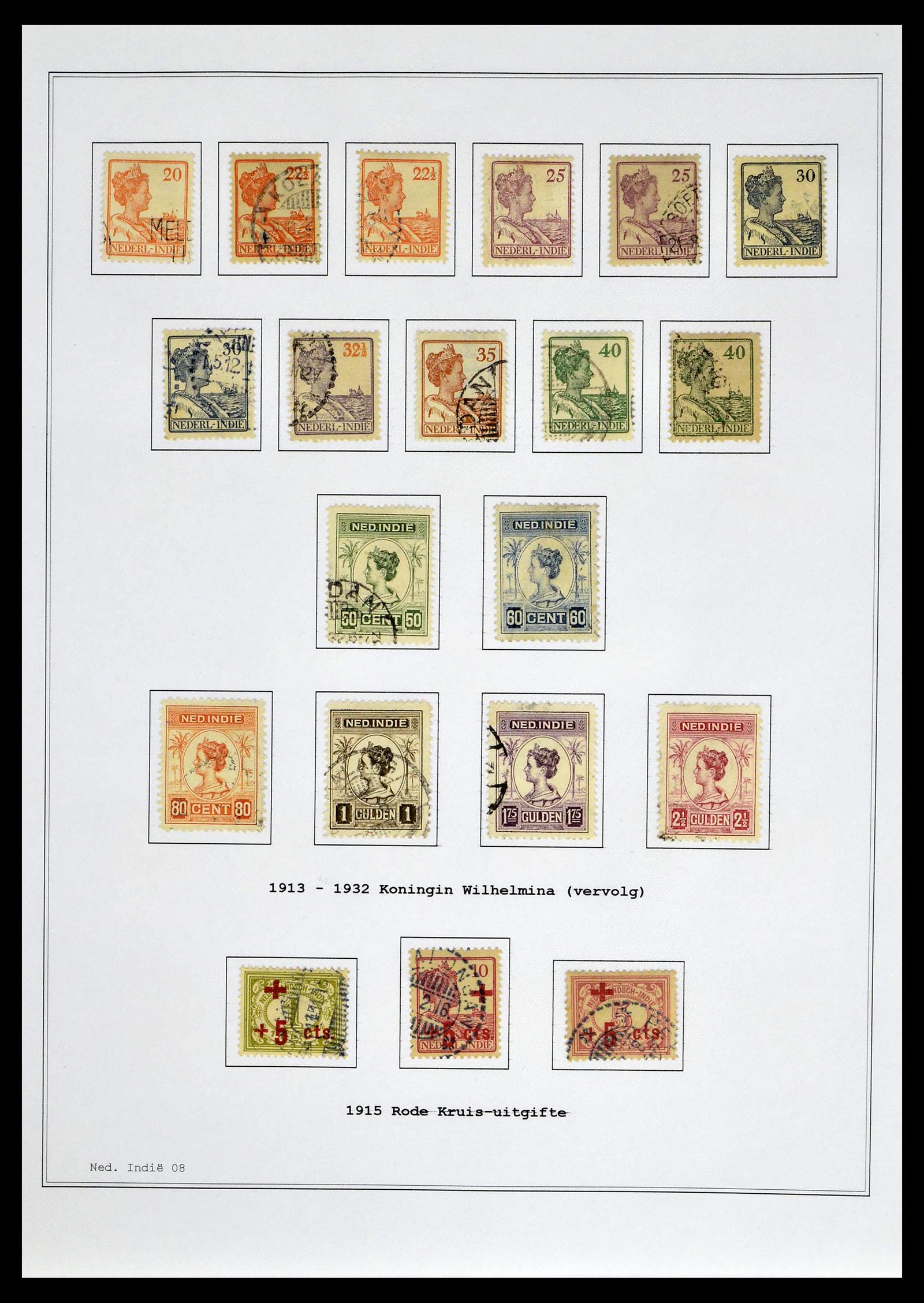 39026 0015 - Stamp collection 39026 Dutch east Indies and Suriname 1864-1975.