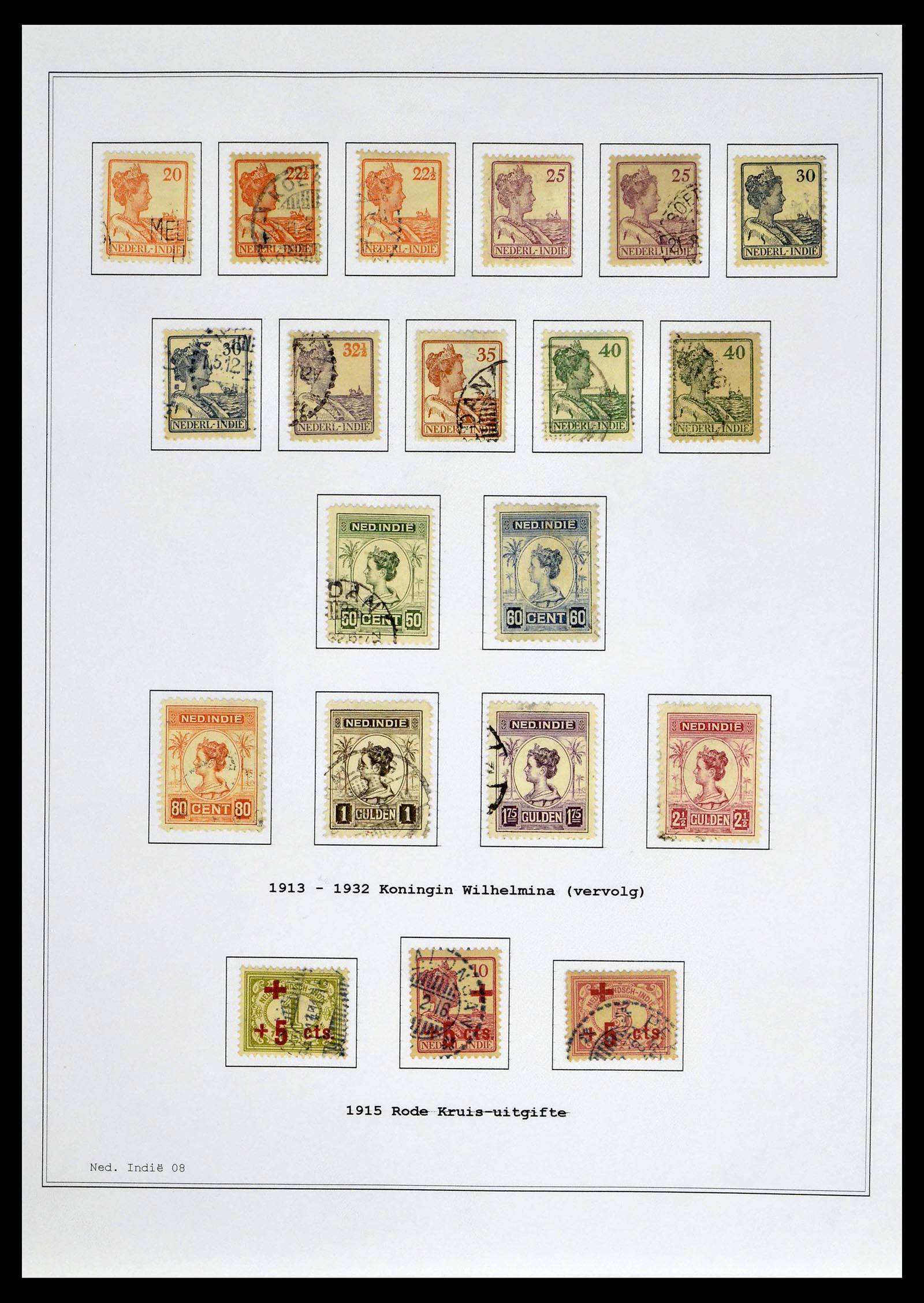 39026 0015 - Postzegelverzameling 39026 Nederlands Indië  en Suriname 1864-1975.