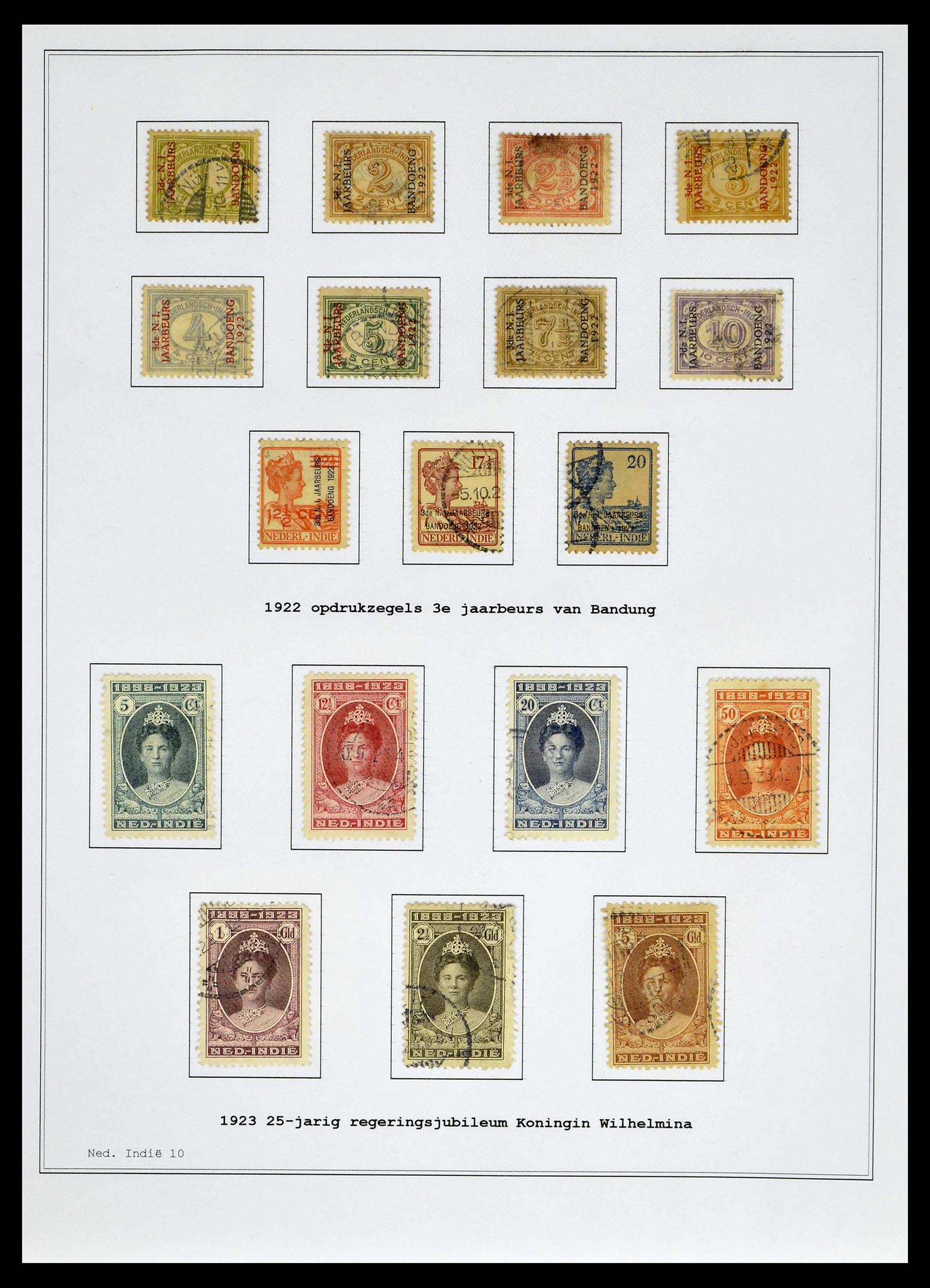 39026 0019 - Stamp collection 39026 Dutch east Indies and Suriname 1864-1975.