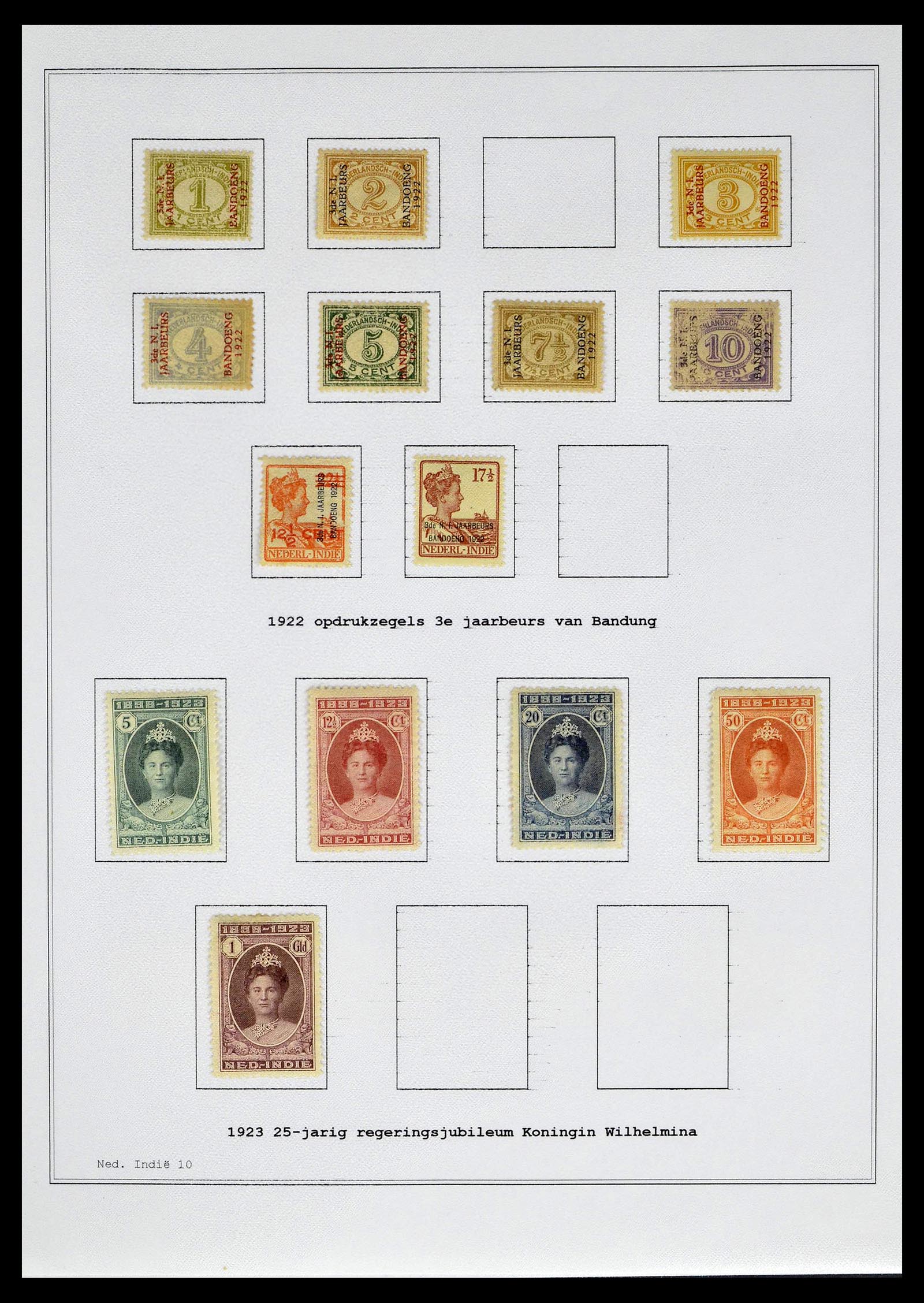 39026 0020 - Stamp collection 39026 Dutch east Indies and Suriname 1864-1975.