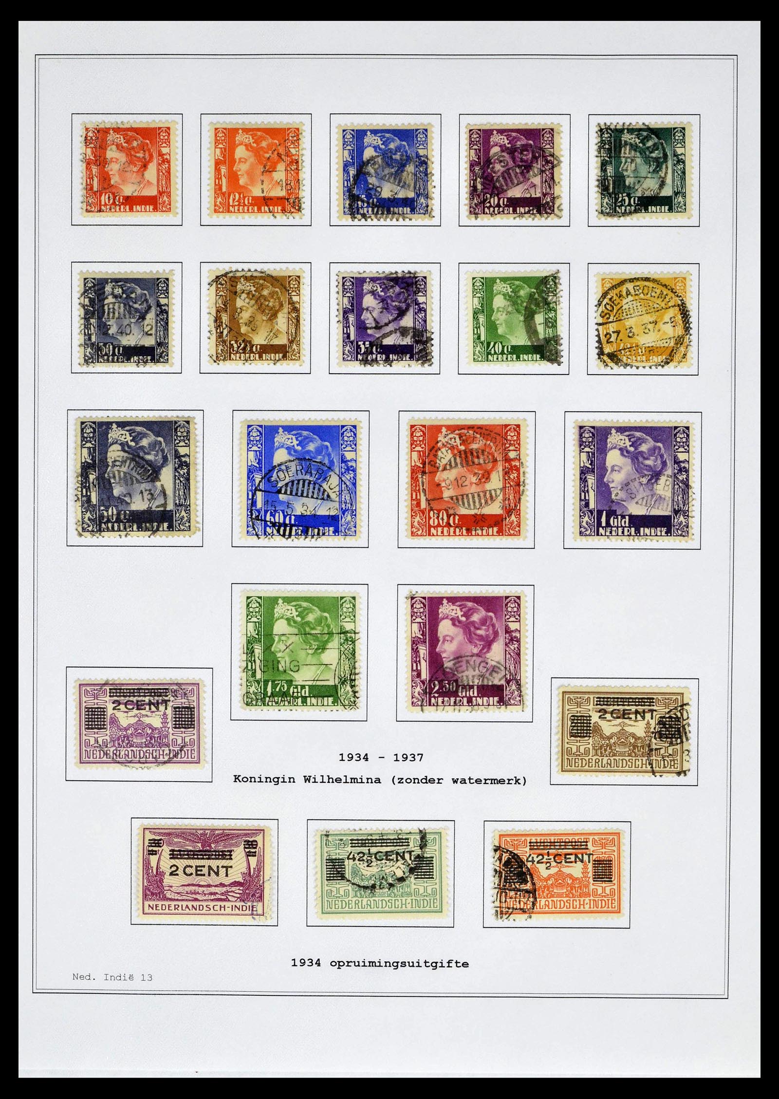 39026 0026 - Stamp collection 39026 Dutch east Indies and Suriname 1864-1975.