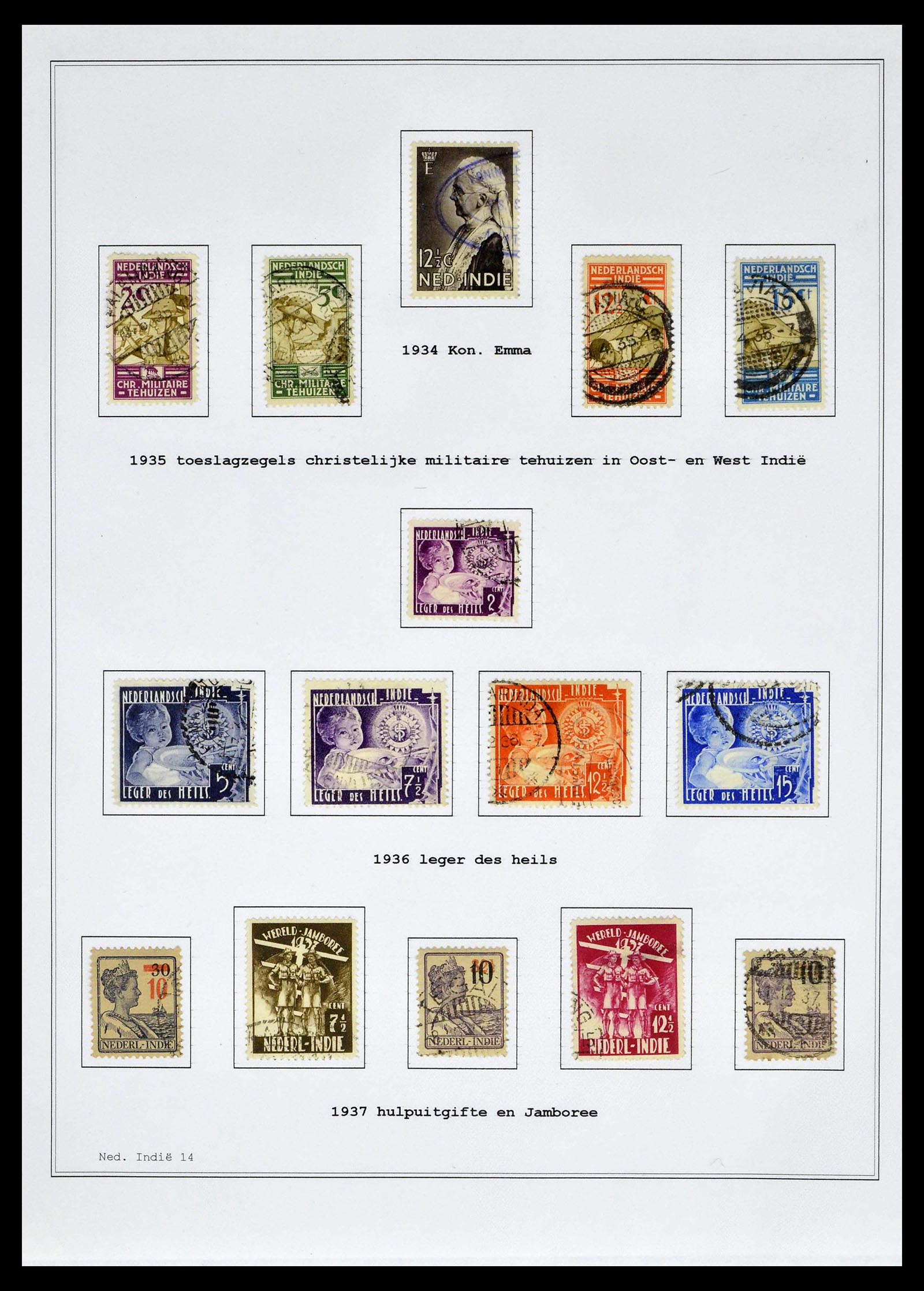 39026 0027 - Stamp collection 39026 Dutch east Indies and Suriname 1864-1975.