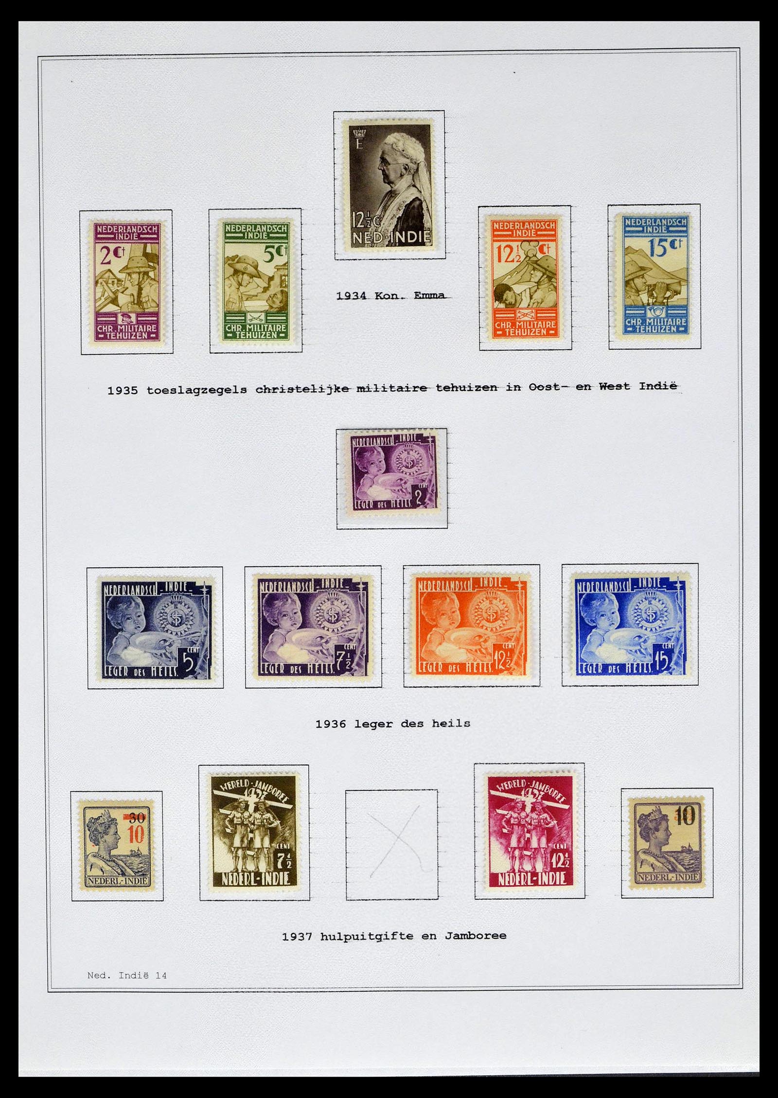 39026 0028 - Stamp collection 39026 Dutch east Indies and Suriname 1864-1975.