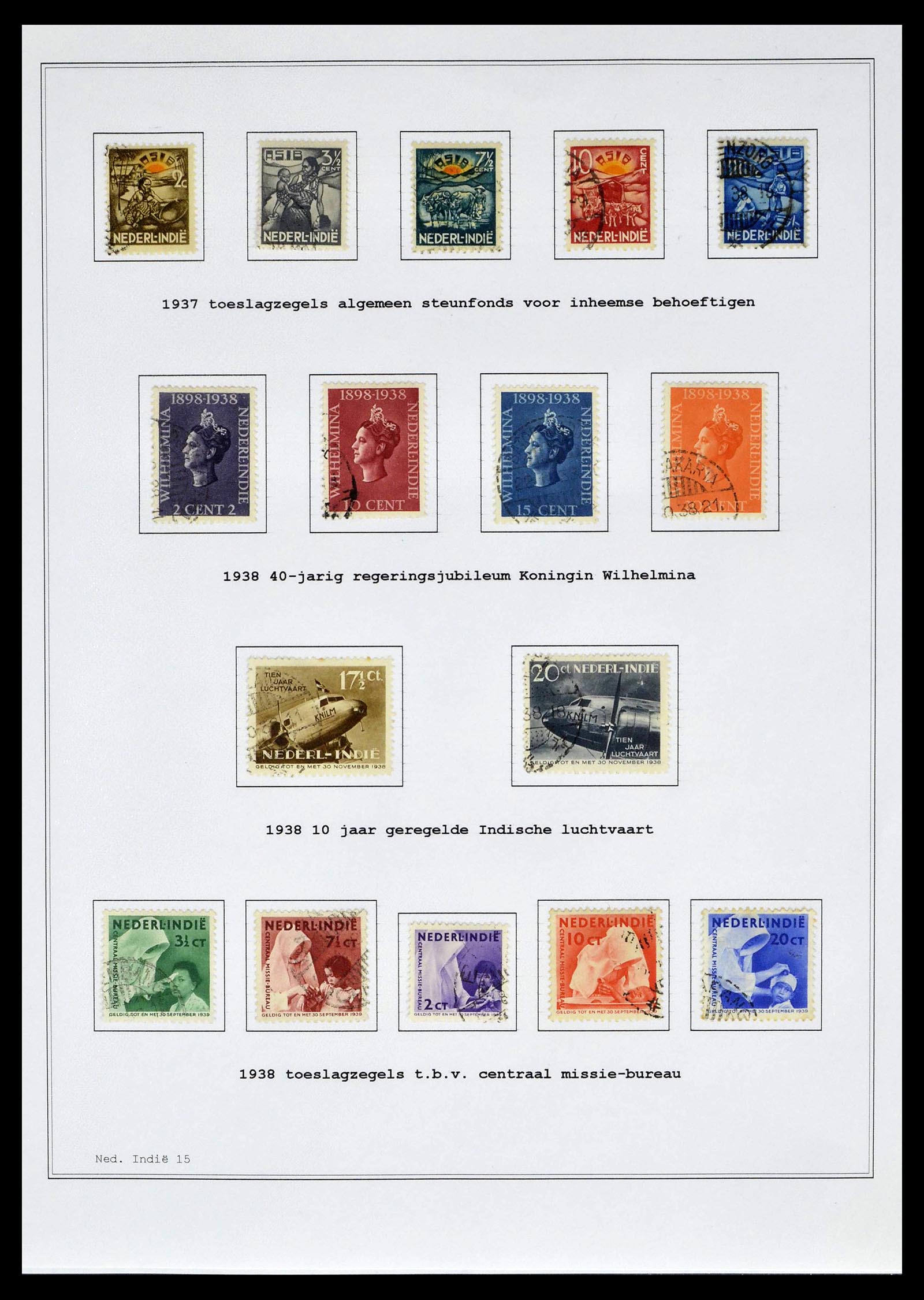 39026 0030 - Stamp collection 39026 Dutch east Indies and Suriname 1864-1975.
