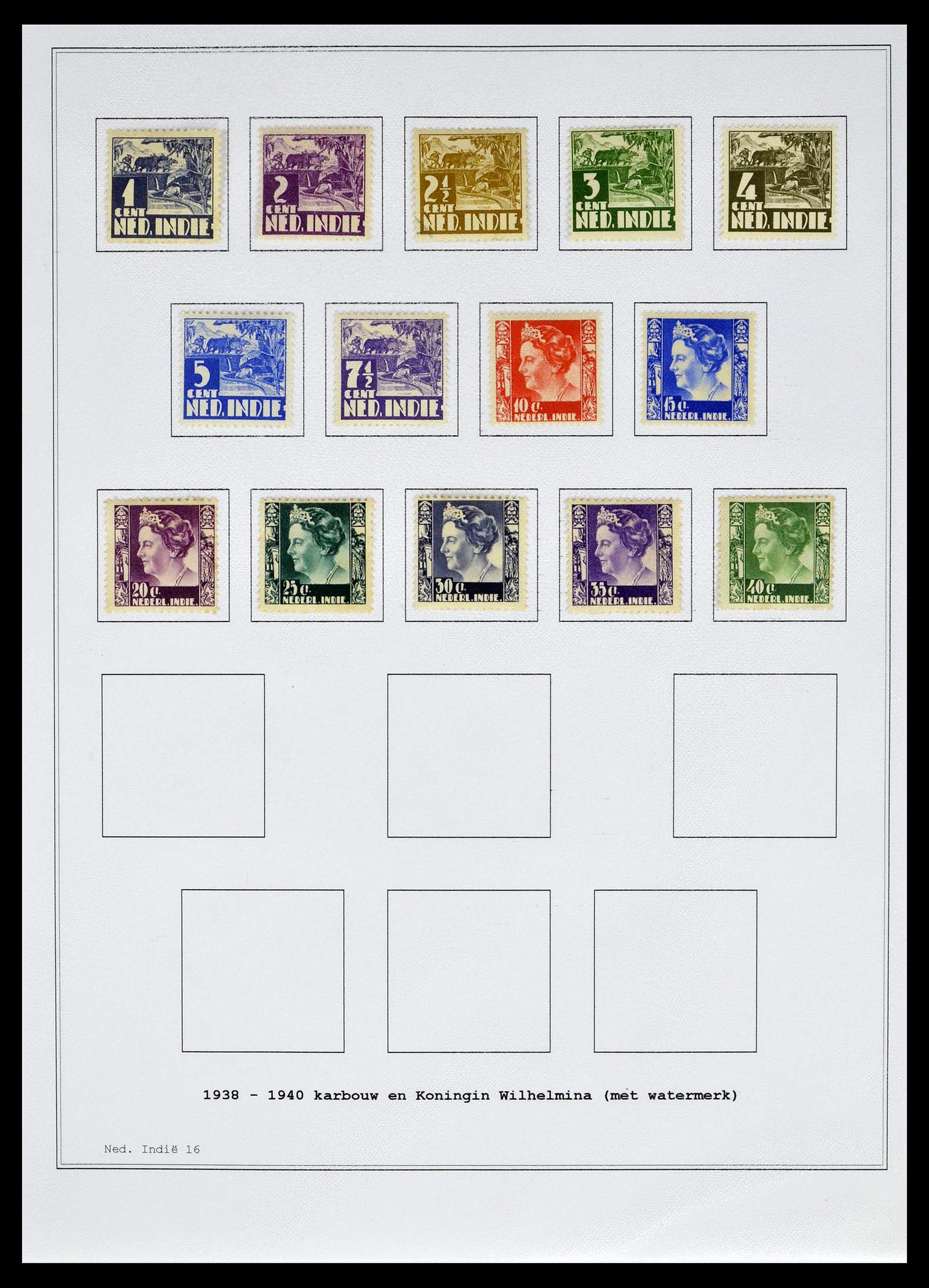 39026 0032 - Stamp collection 39026 Dutch east Indies and Suriname 1864-1975.