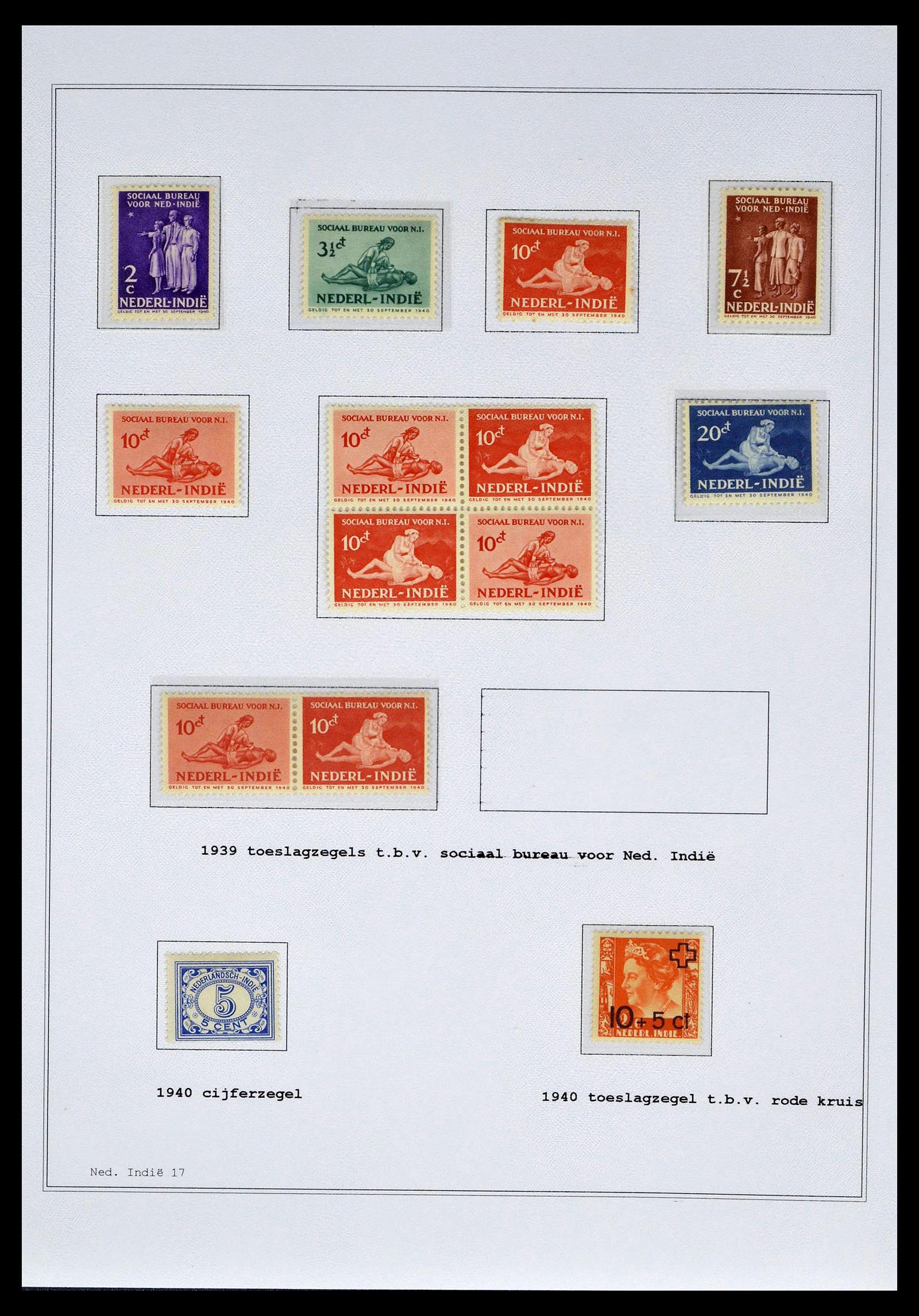39026 0033 - Stamp collection 39026 Dutch east Indies and Suriname 1864-1975.