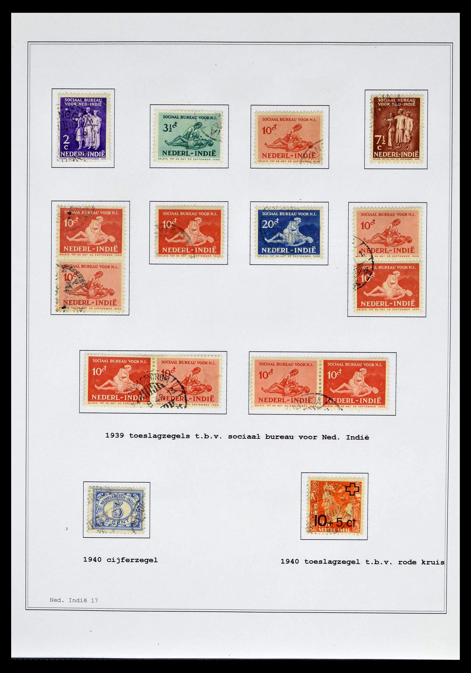 39026 0034 - Stamp collection 39026 Dutch east Indies and Suriname 1864-1975.