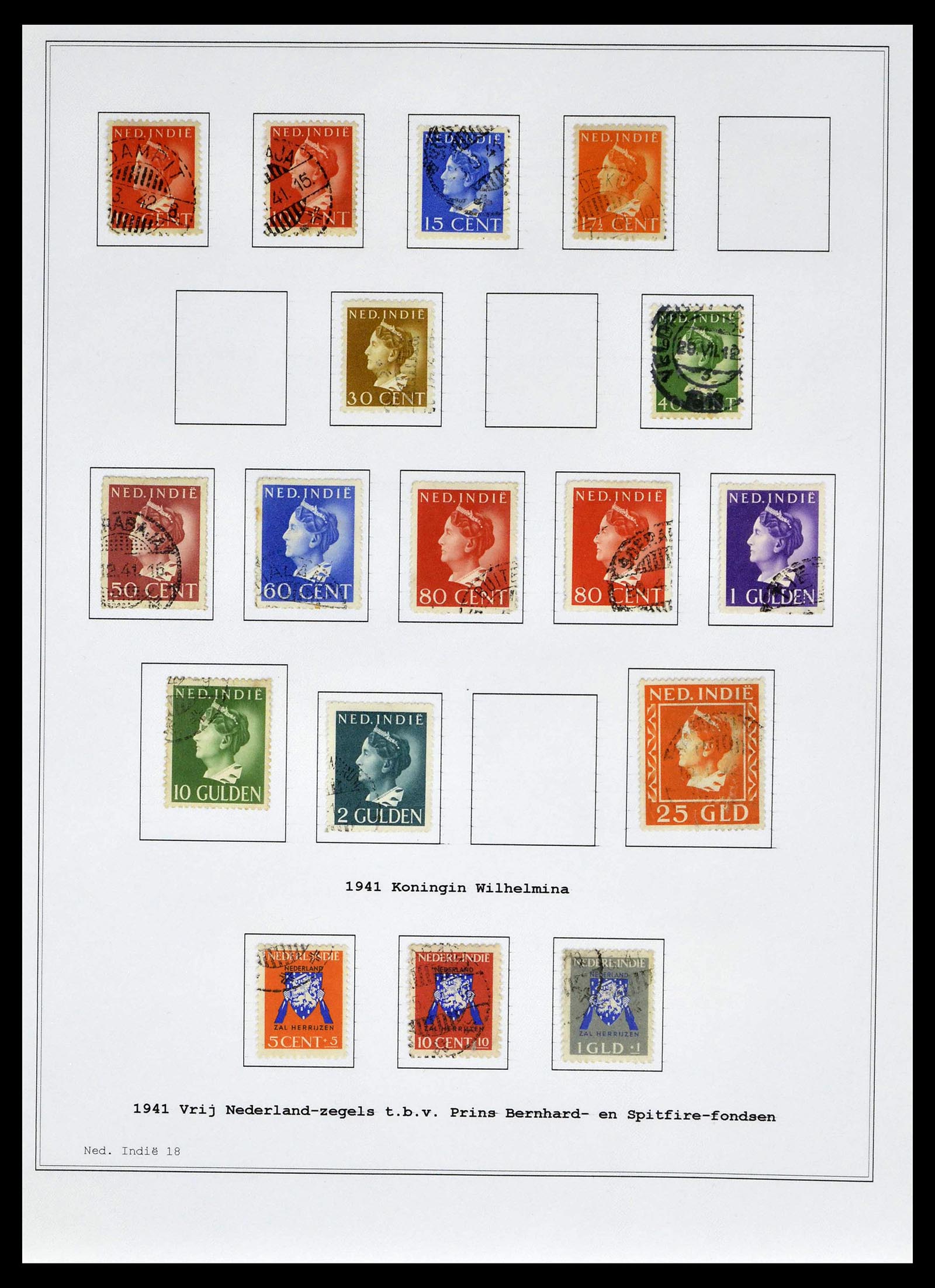 39026 0035 - Stamp collection 39026 Dutch east Indies and Suriname 1864-1975.