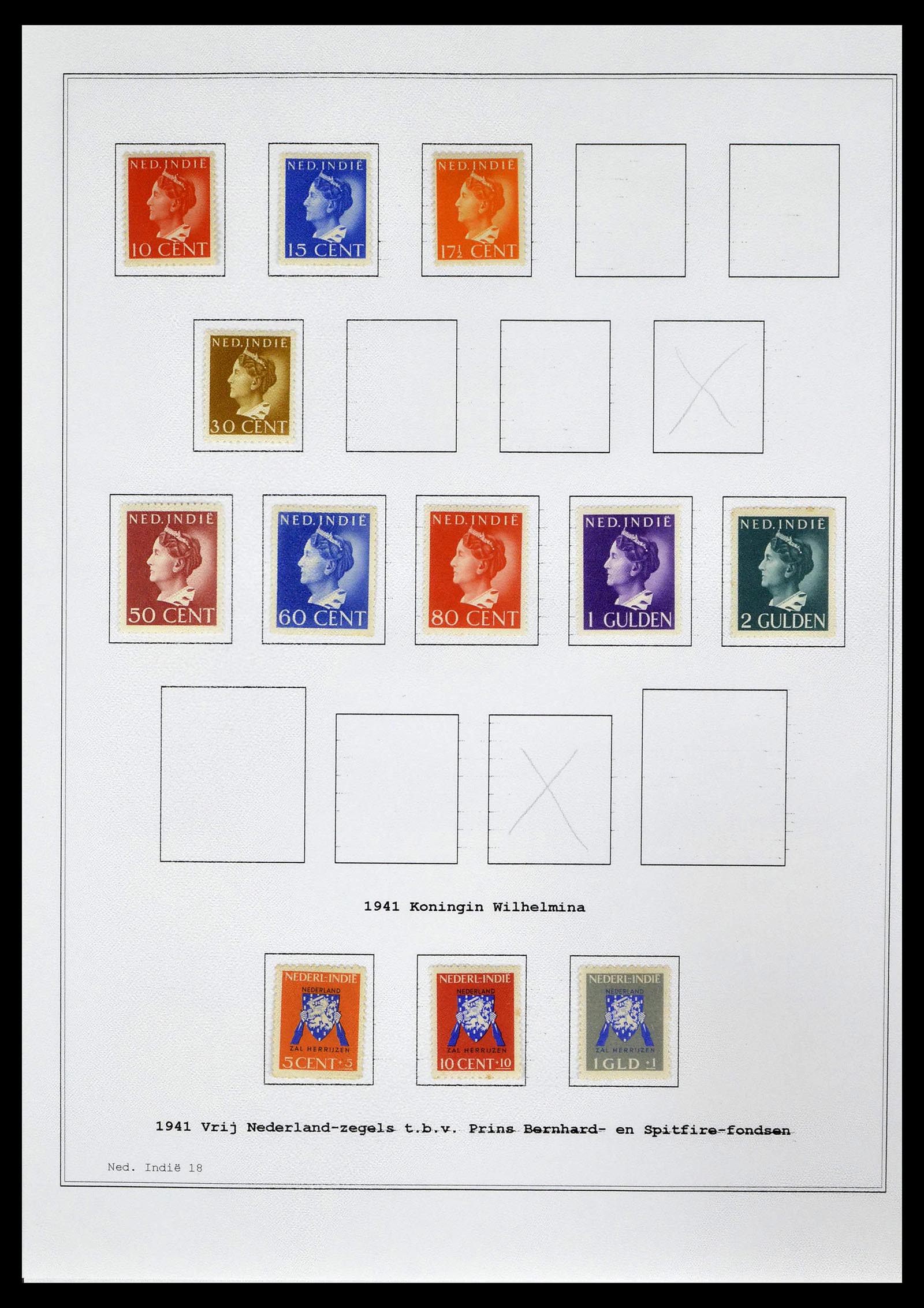 39026 0036 - Stamp collection 39026 Dutch east Indies and Suriname 1864-1975.