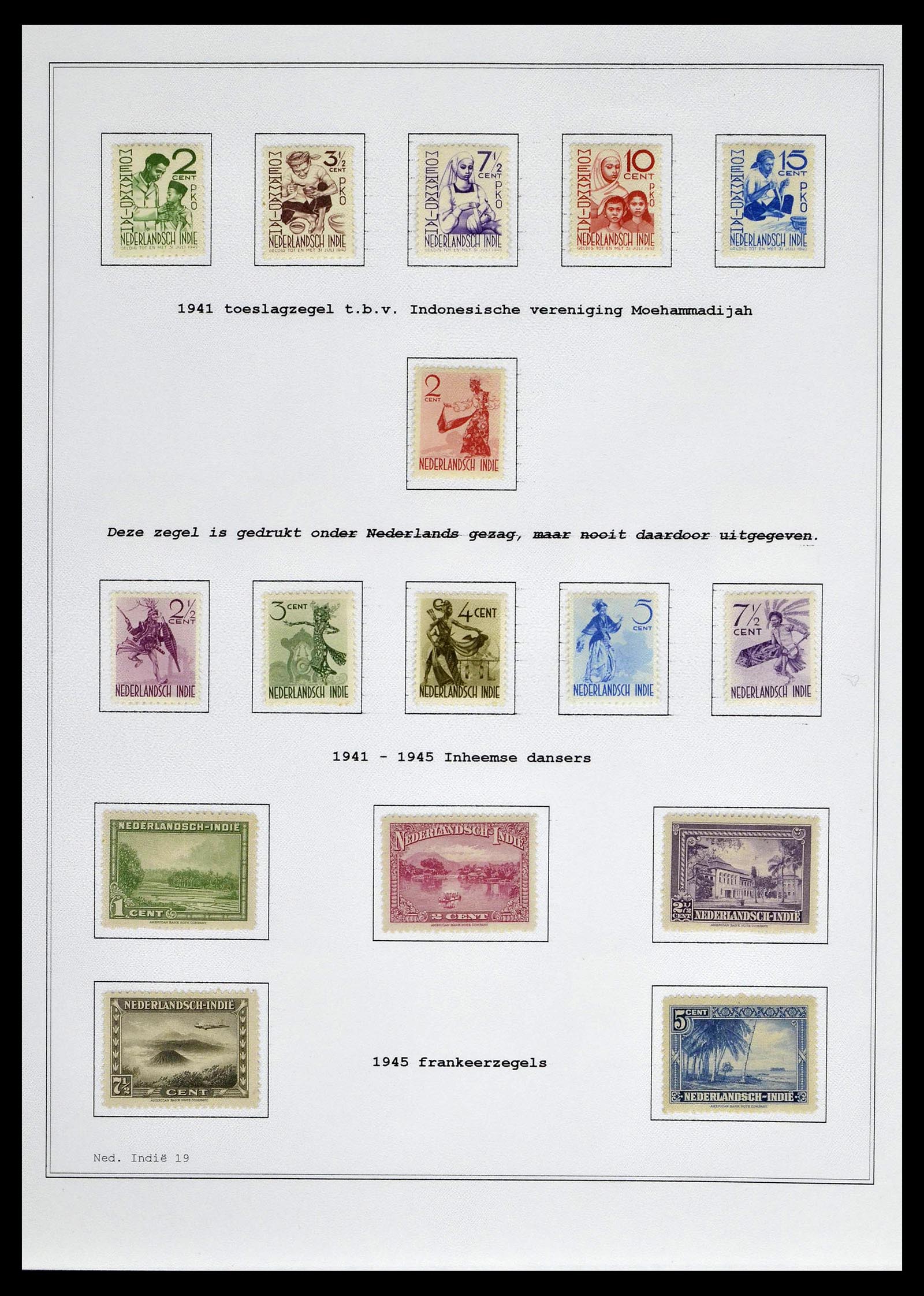 39026 0037 - Stamp collection 39026 Dutch east Indies and Suriname 1864-1975.