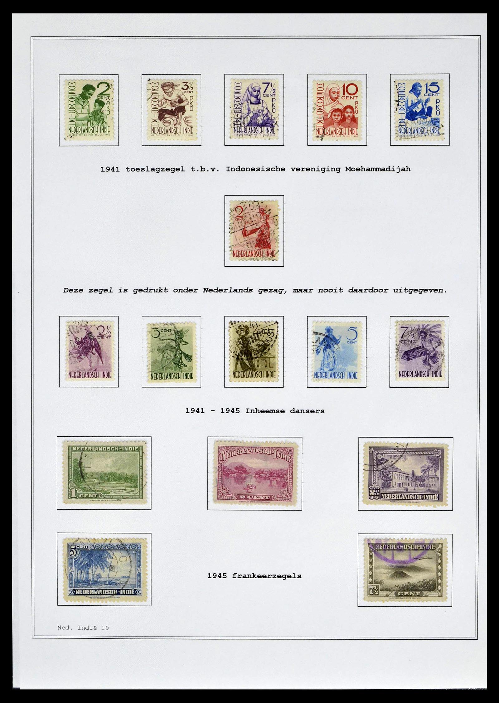 39026 0038 - Stamp collection 39026 Dutch east Indies and Suriname 1864-1975.