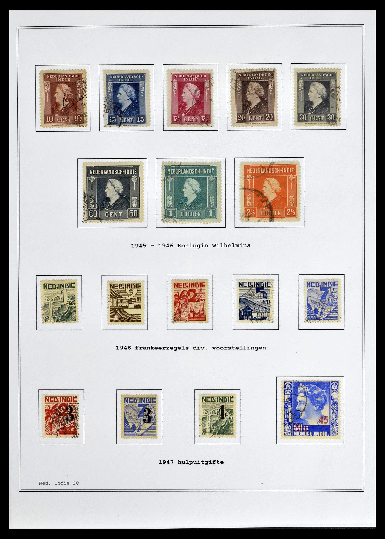 39026 0039 - Stamp collection 39026 Dutch east Indies and Suriname 1864-1975.