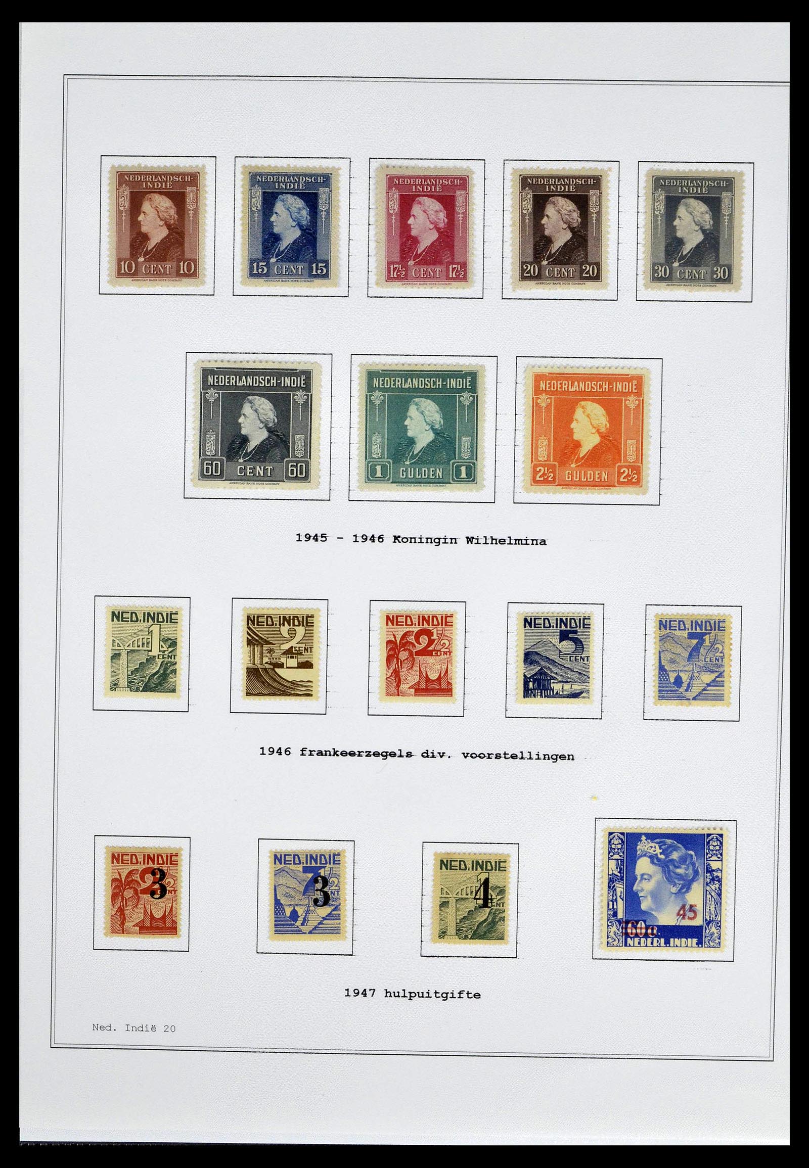 39026 0040 - Stamp collection 39026 Dutch east Indies and Suriname 1864-1975.