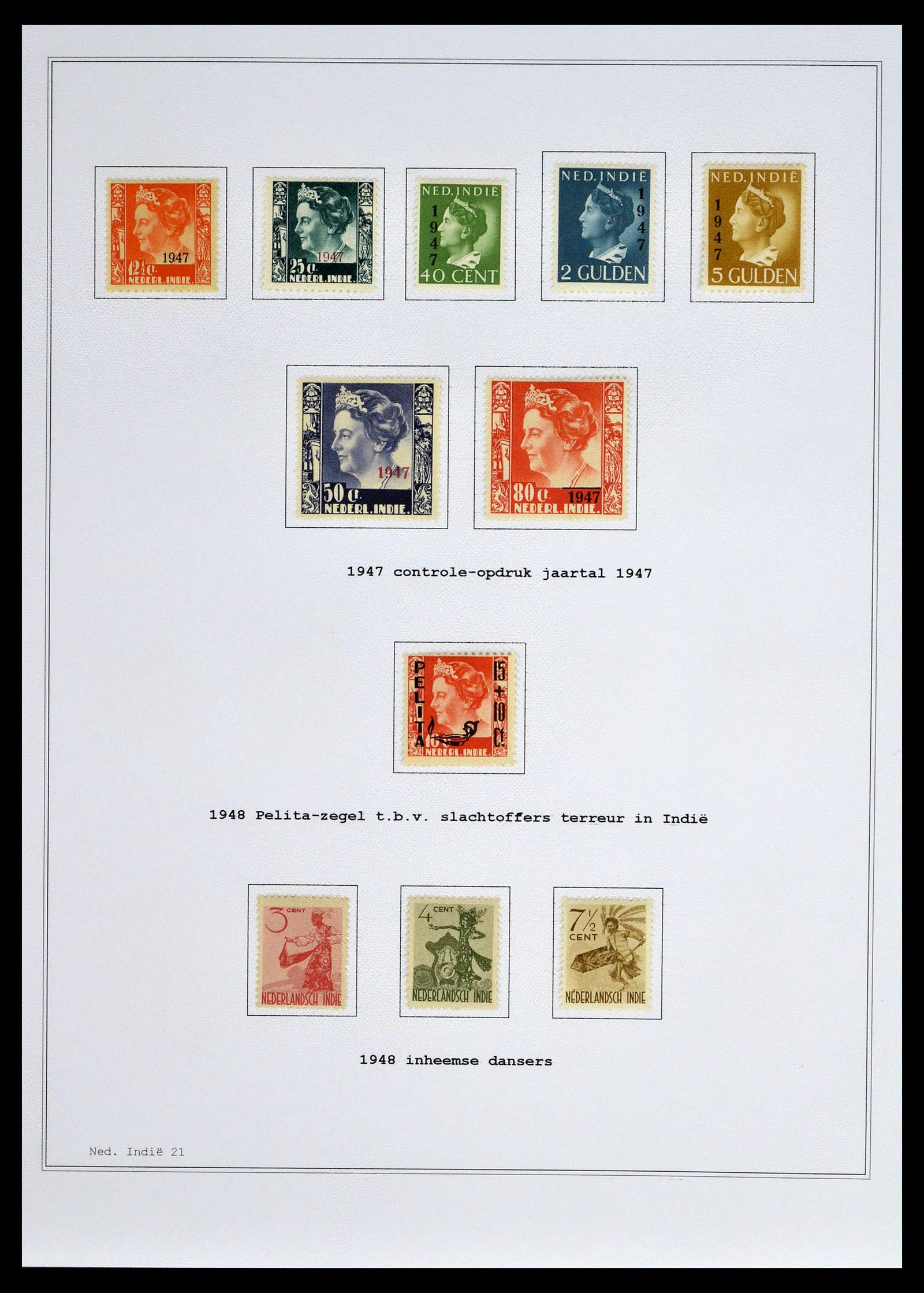 39026 0041 - Stamp collection 39026 Dutch east Indies and Suriname 1864-1975.