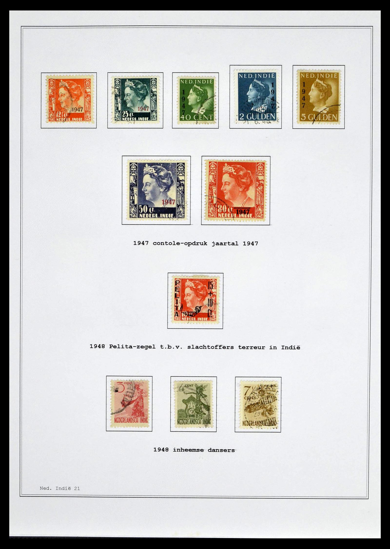 39026 0042 - Stamp collection 39026 Dutch east Indies and Suriname 1864-1975.