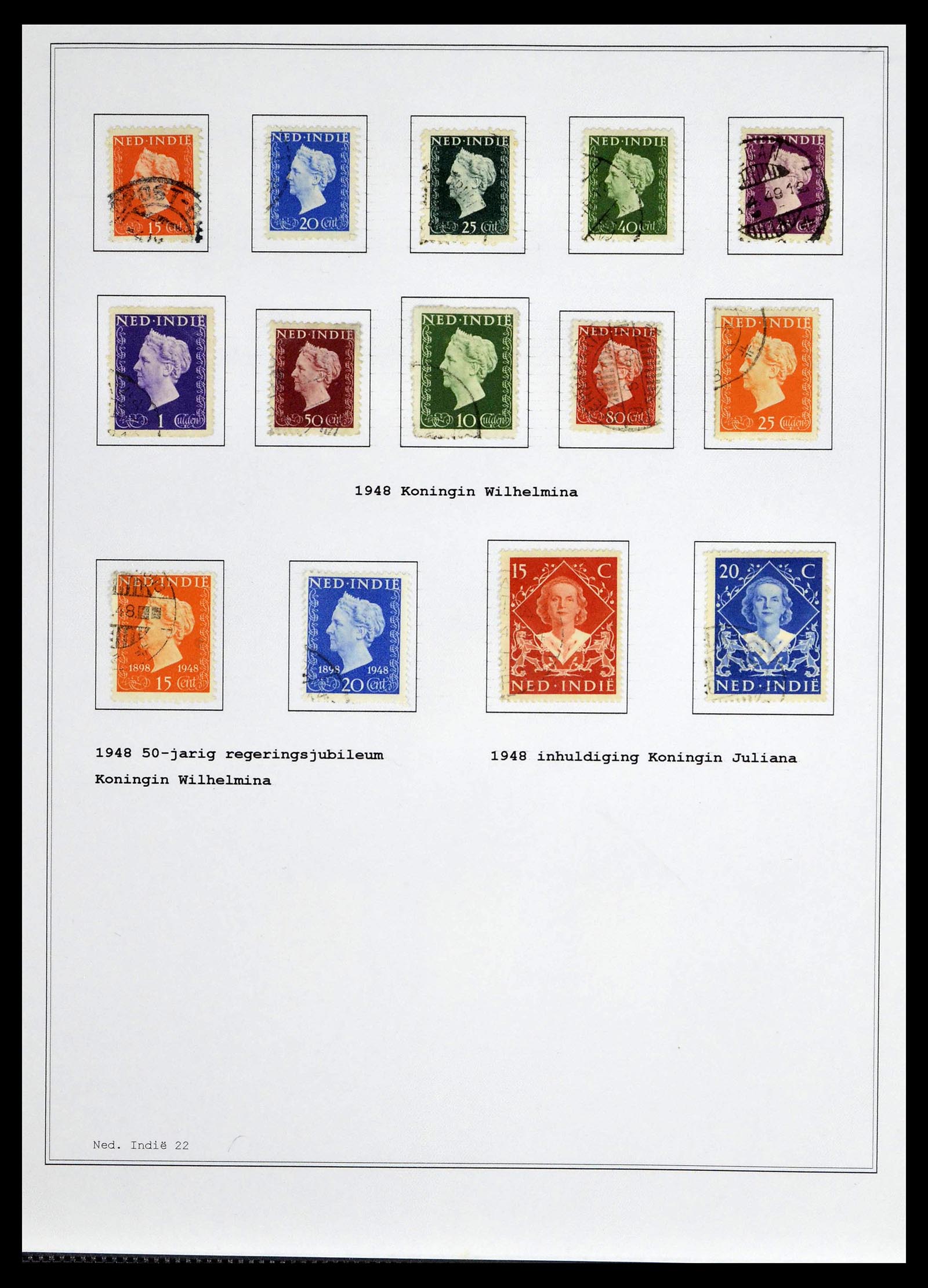 39026 0043 - Stamp collection 39026 Dutch east Indies and Suriname 1864-1975.
