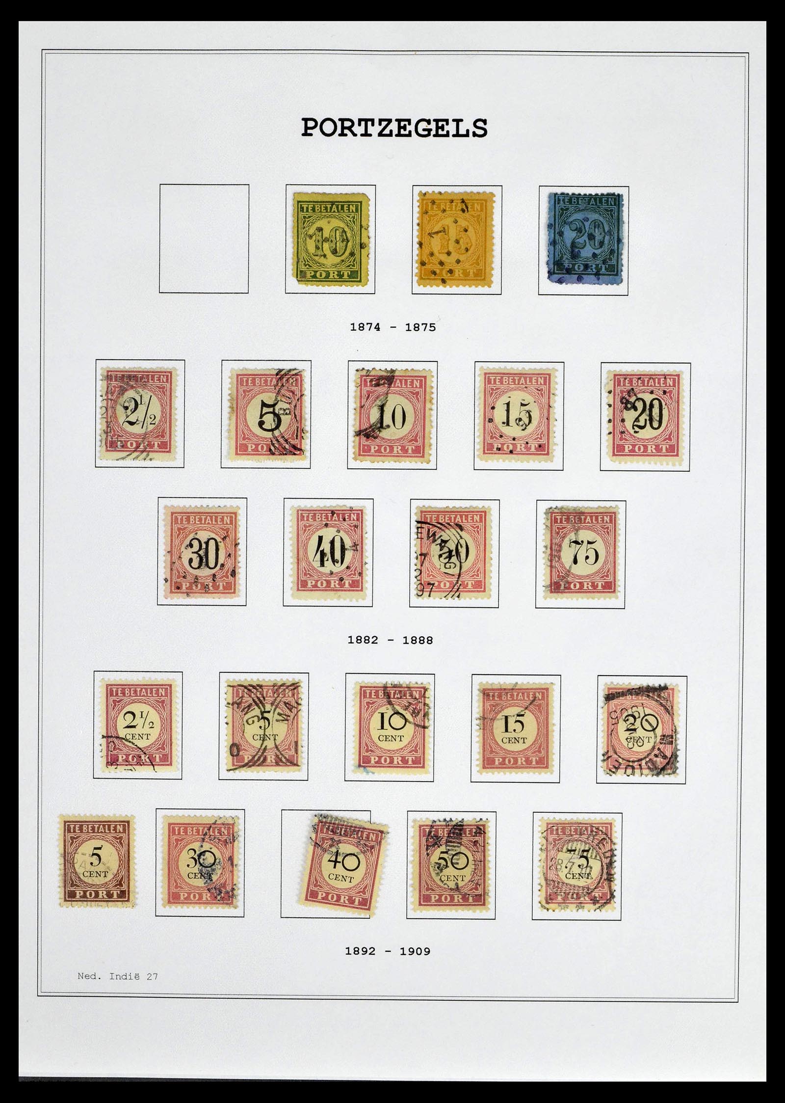39026 0054 - Stamp collection 39026 Dutch east Indies and Suriname 1864-1975.