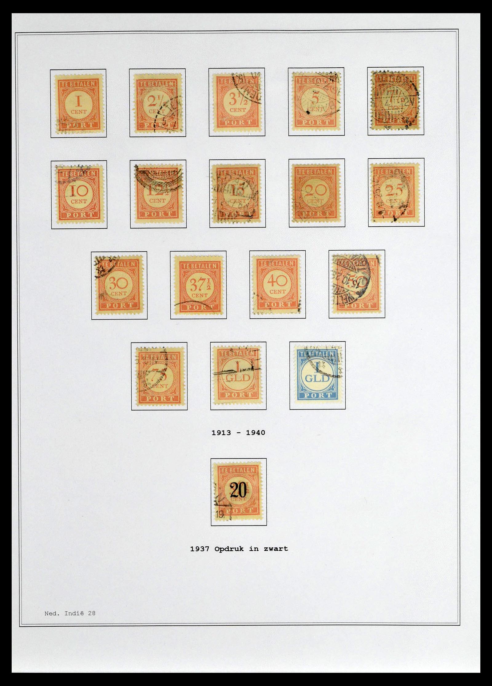 39026 0055 - Stamp collection 39026 Dutch east Indies and Suriname 1864-1975.