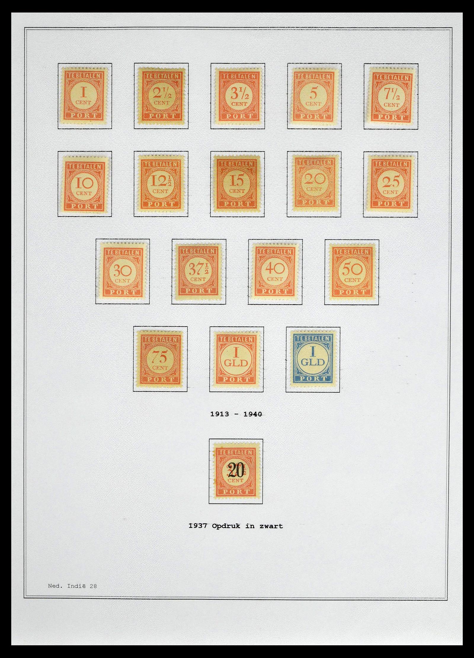 39026 0056 - Stamp collection 39026 Dutch east Indies and Suriname 1864-1975.