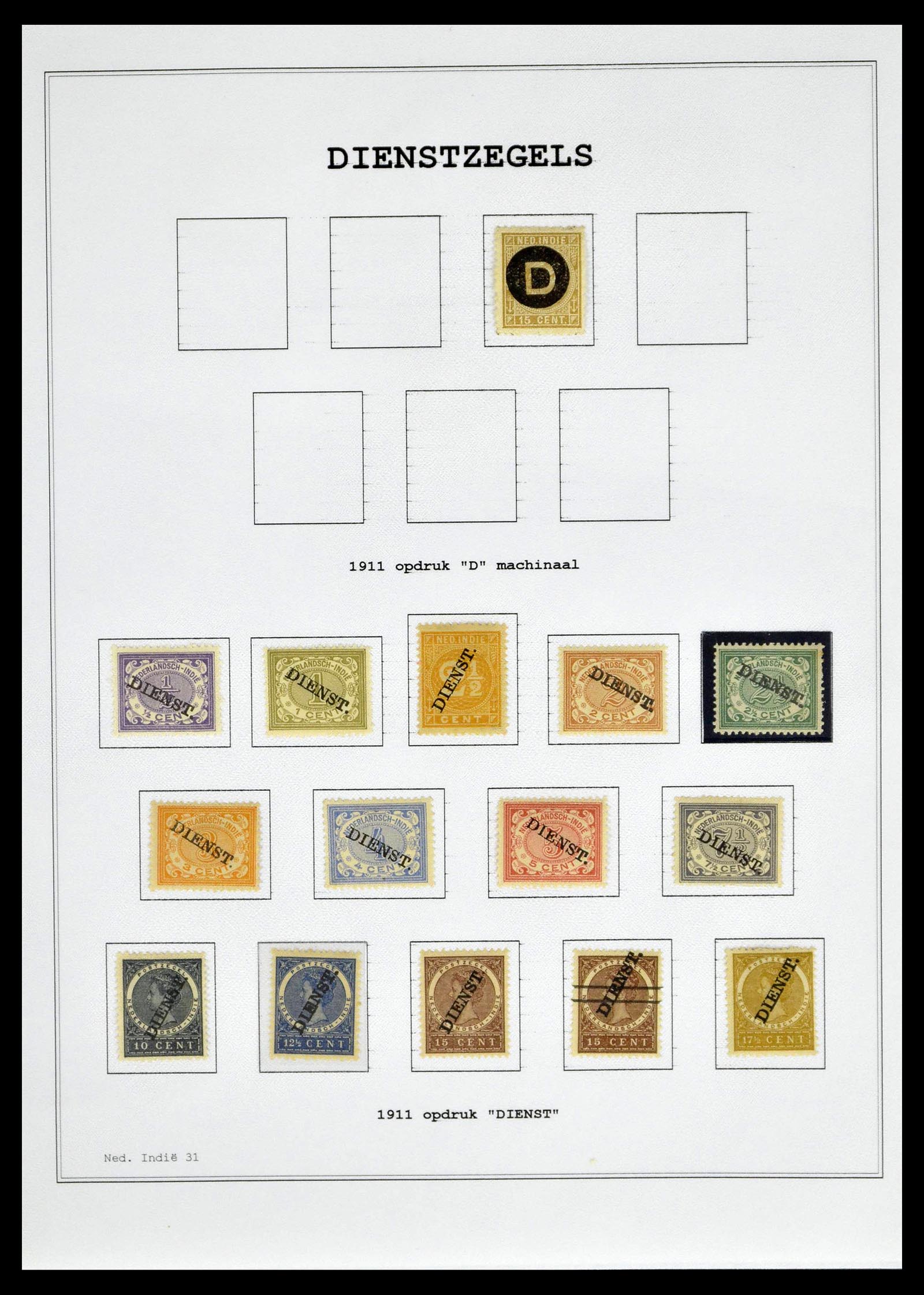 39026 0061 - Stamp collection 39026 Dutch east Indies and Suriname 1864-1975.