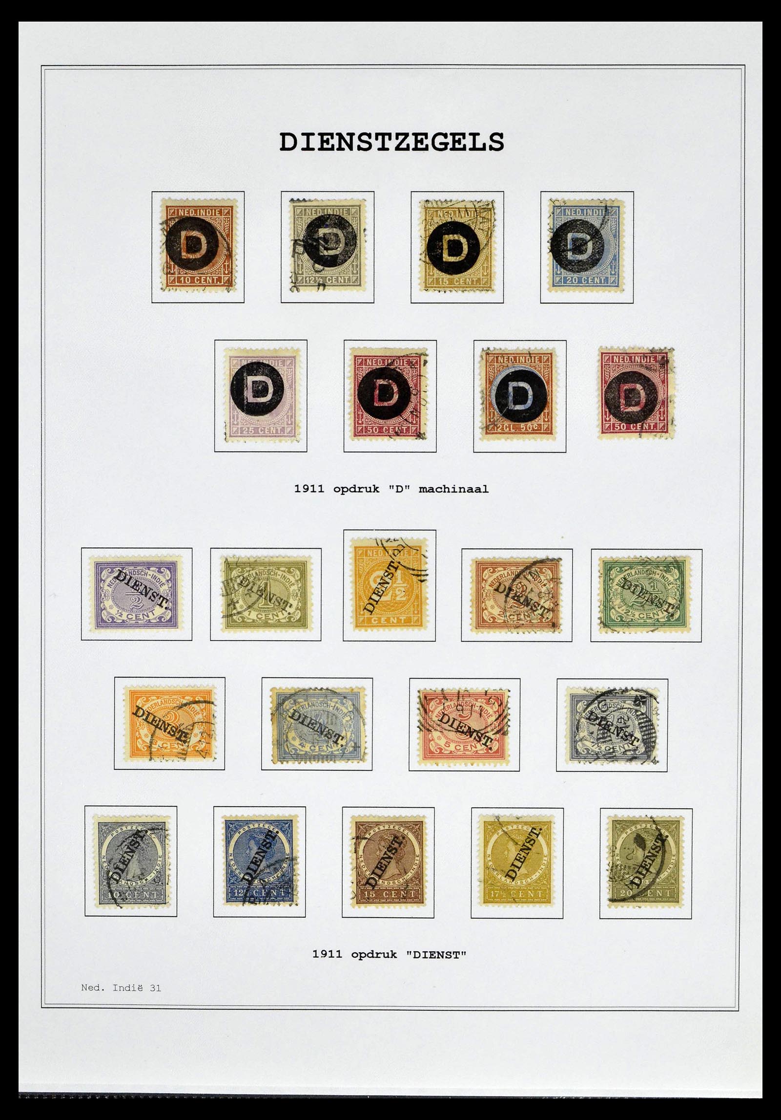 39026 0062 - Stamp collection 39026 Dutch east Indies and Suriname 1864-1975.