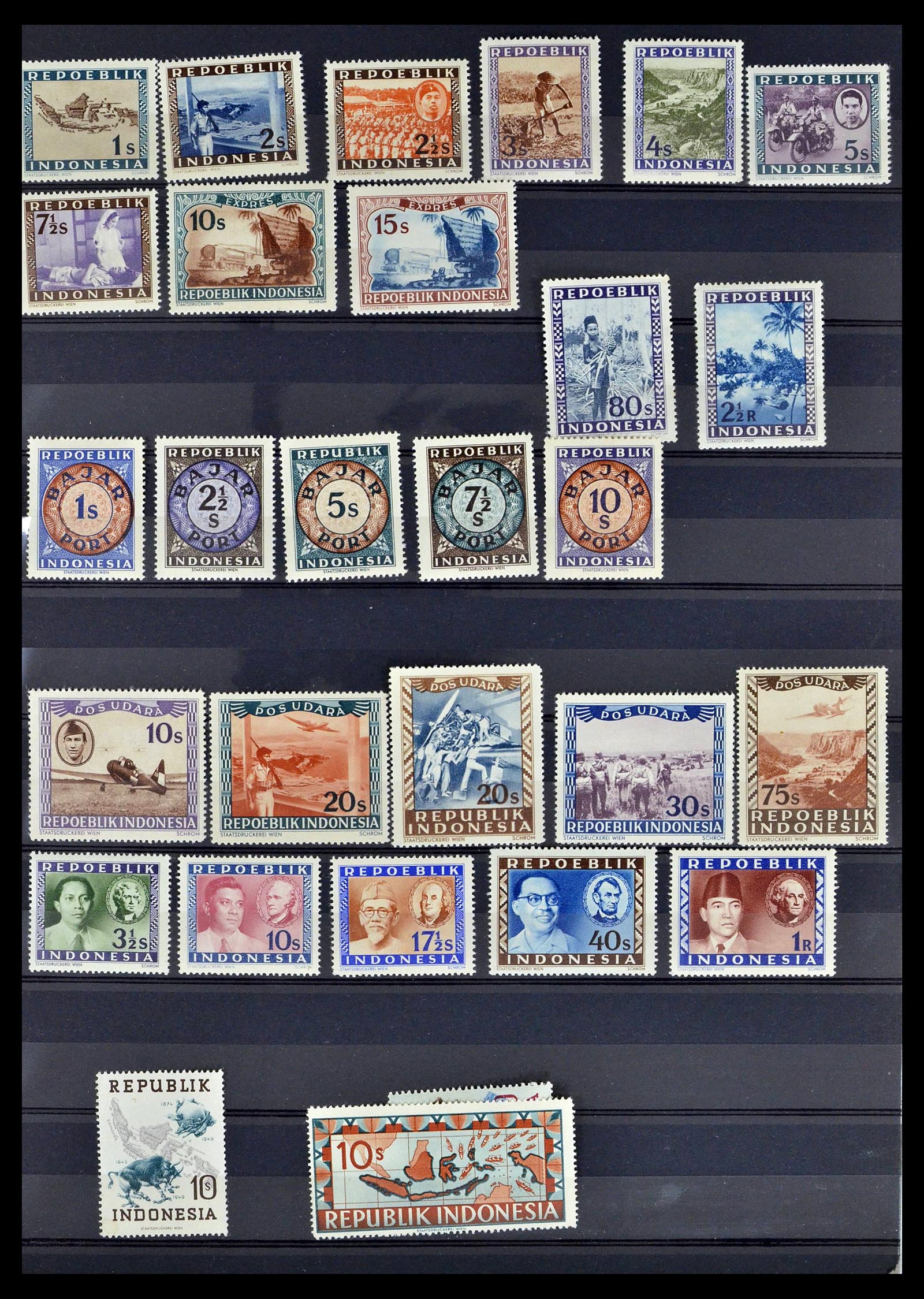 39026 0080 - Stamp collection 39026 Dutch east Indies and Suriname 1864-1975.