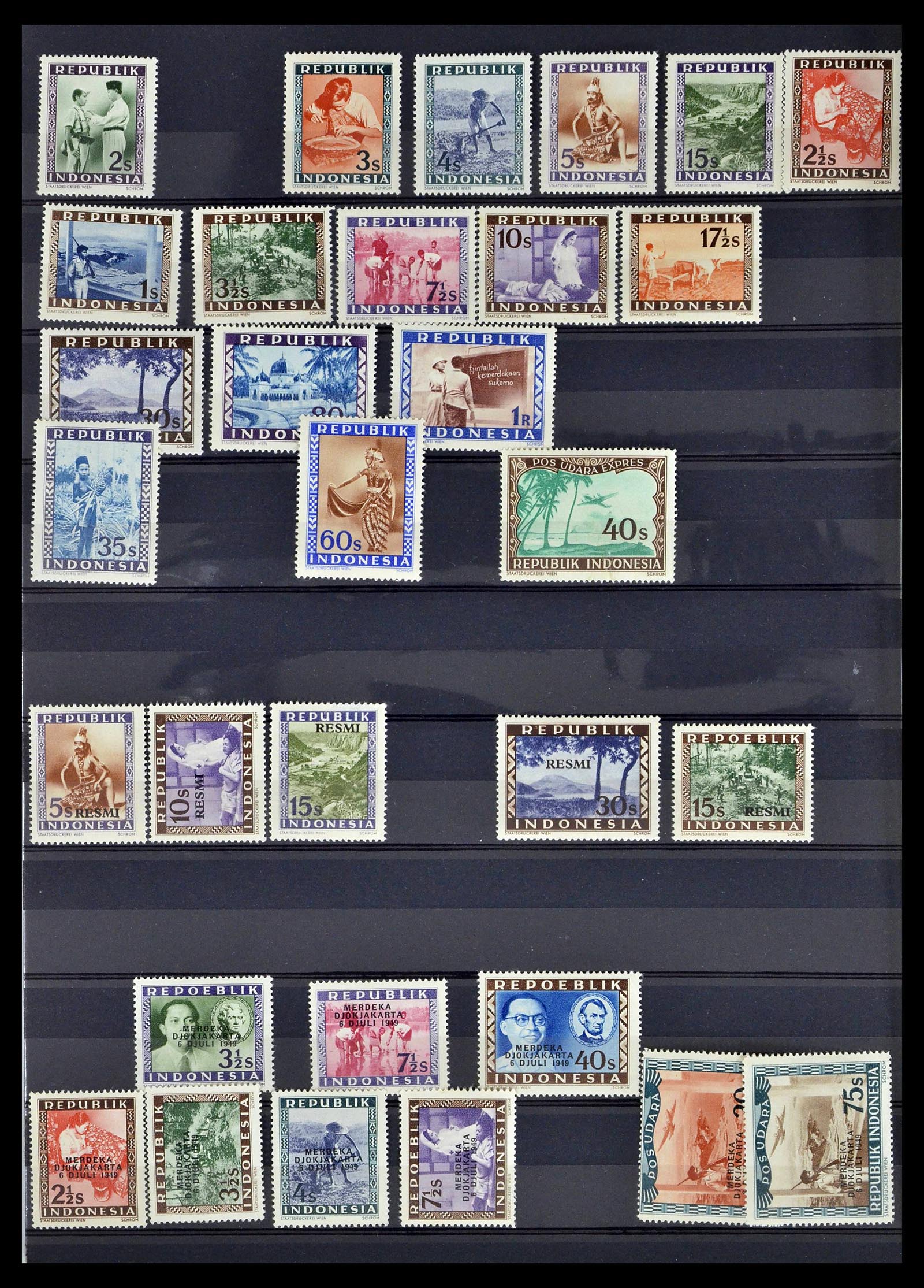 39026 0081 - Stamp collection 39026 Dutch east Indies and Suriname 1864-1975.