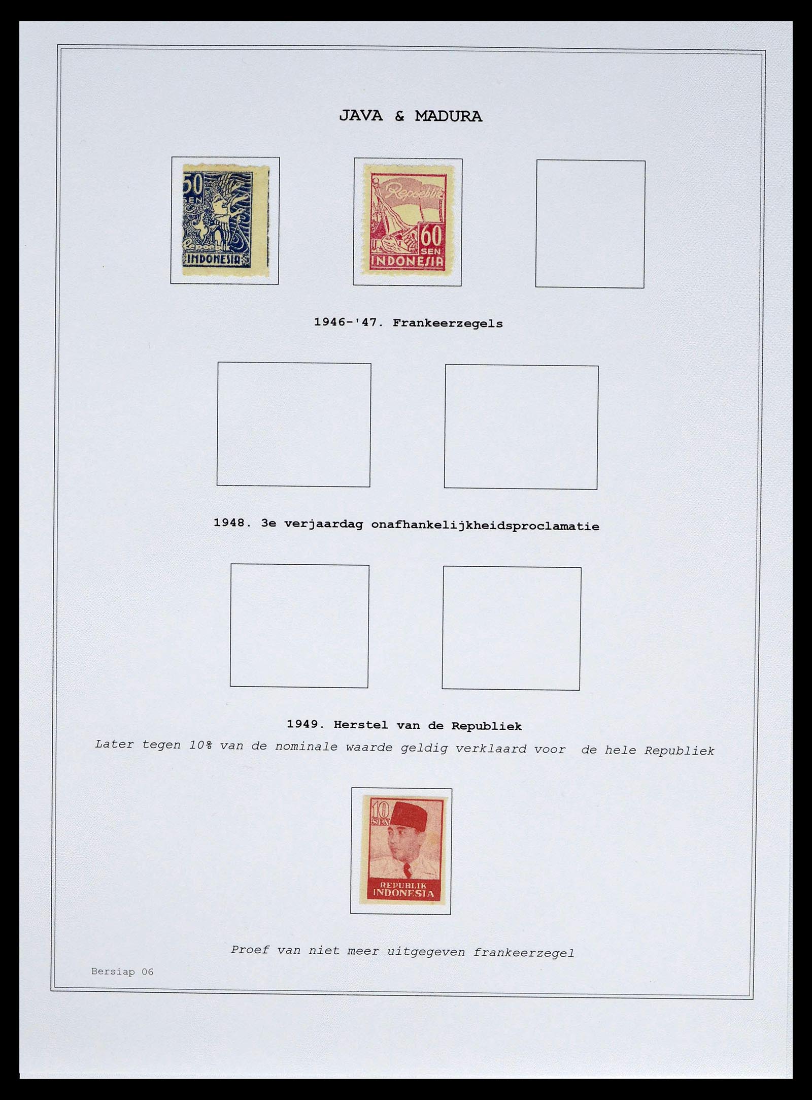 39026 0088 - Stamp collection 39026 Dutch east Indies and Suriname 1864-1975.