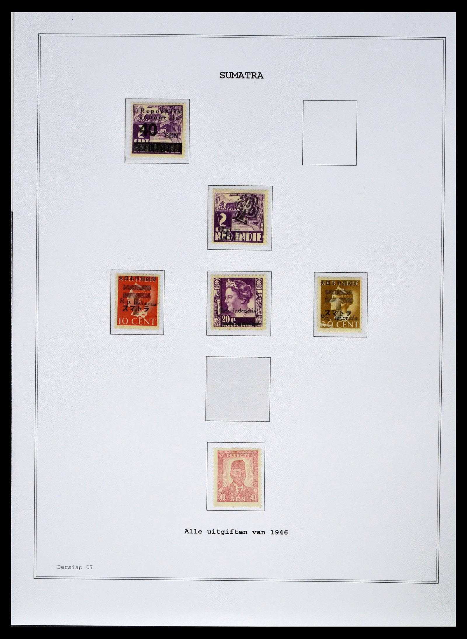 39026 0089 - Stamp collection 39026 Dutch east Indies and Suriname 1864-1975.