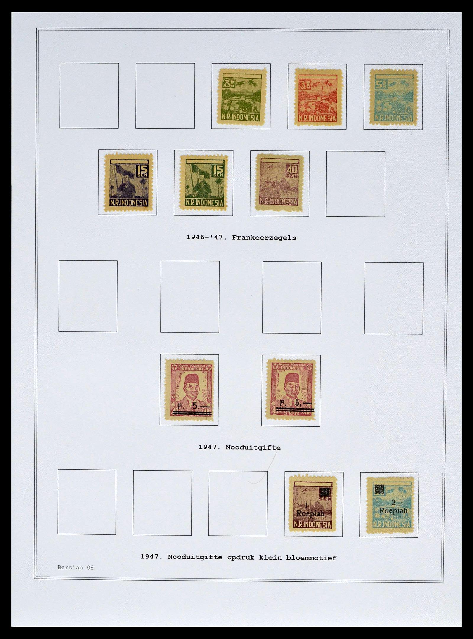 39026 0090 - Stamp collection 39026 Dutch east Indies and Suriname 1864-1975.