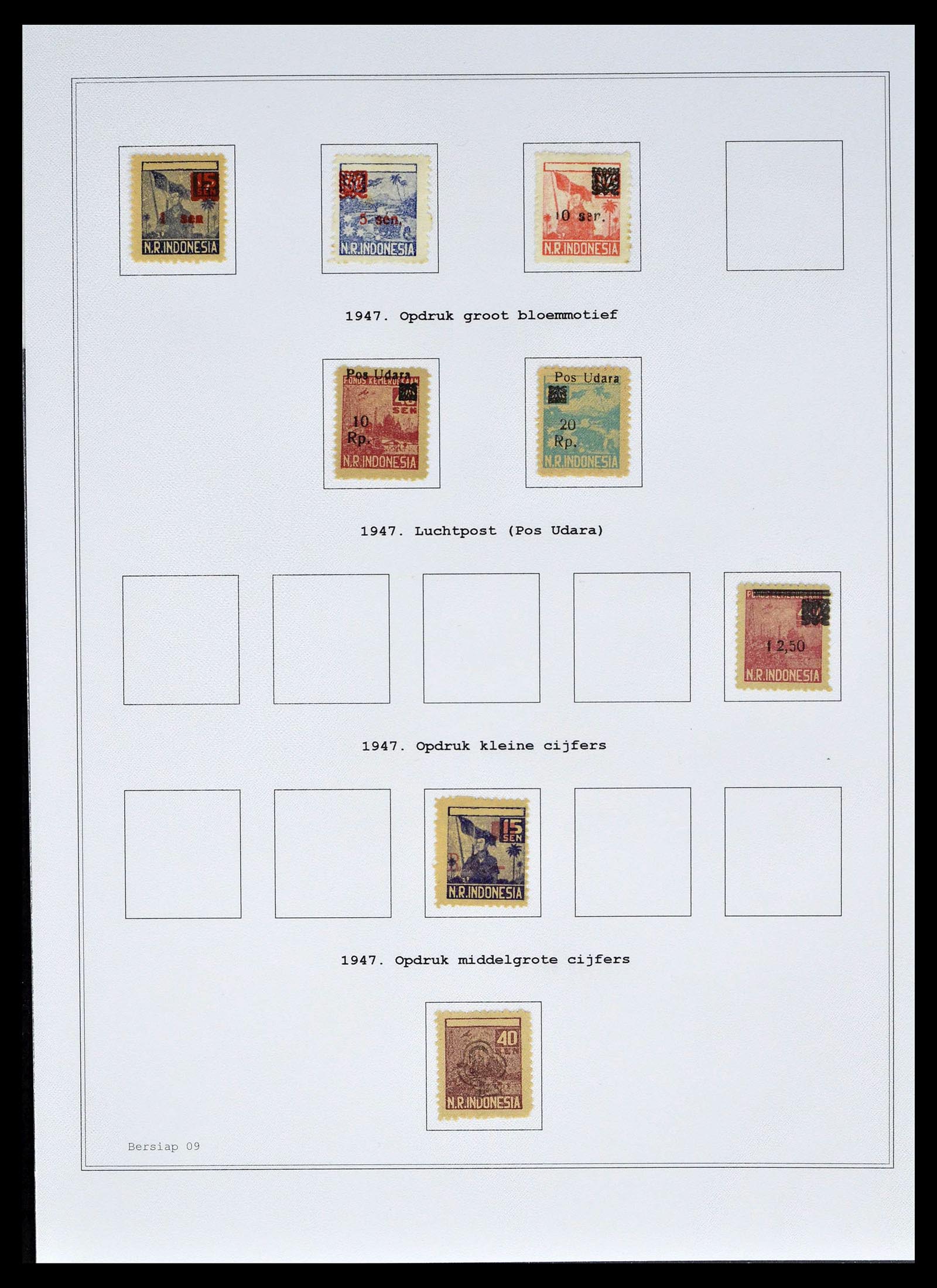 39026 0091 - Stamp collection 39026 Dutch east Indies and Suriname 1864-1975.