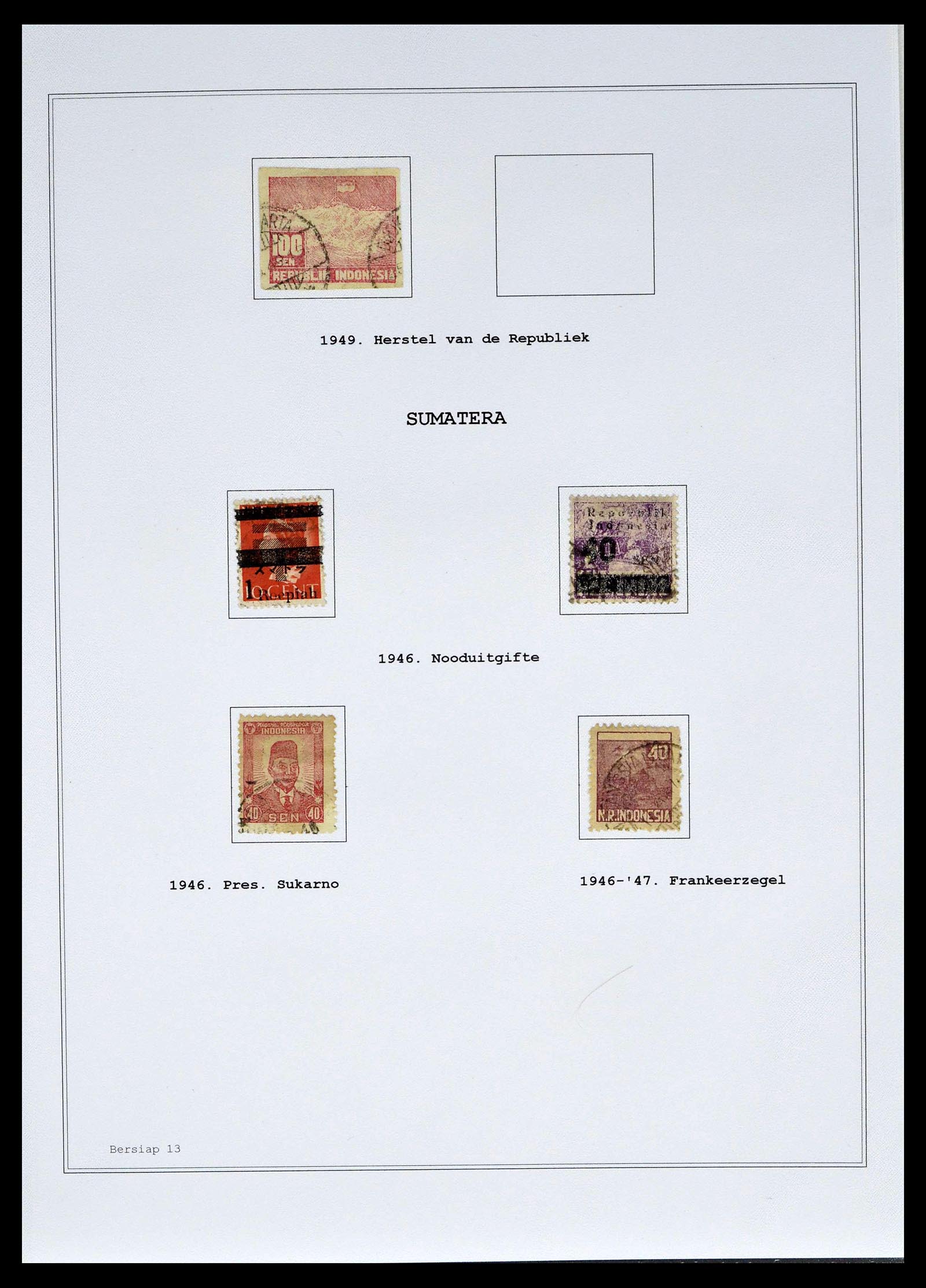 39026 0095 - Stamp collection 39026 Dutch east Indies and Suriname 1864-1975.