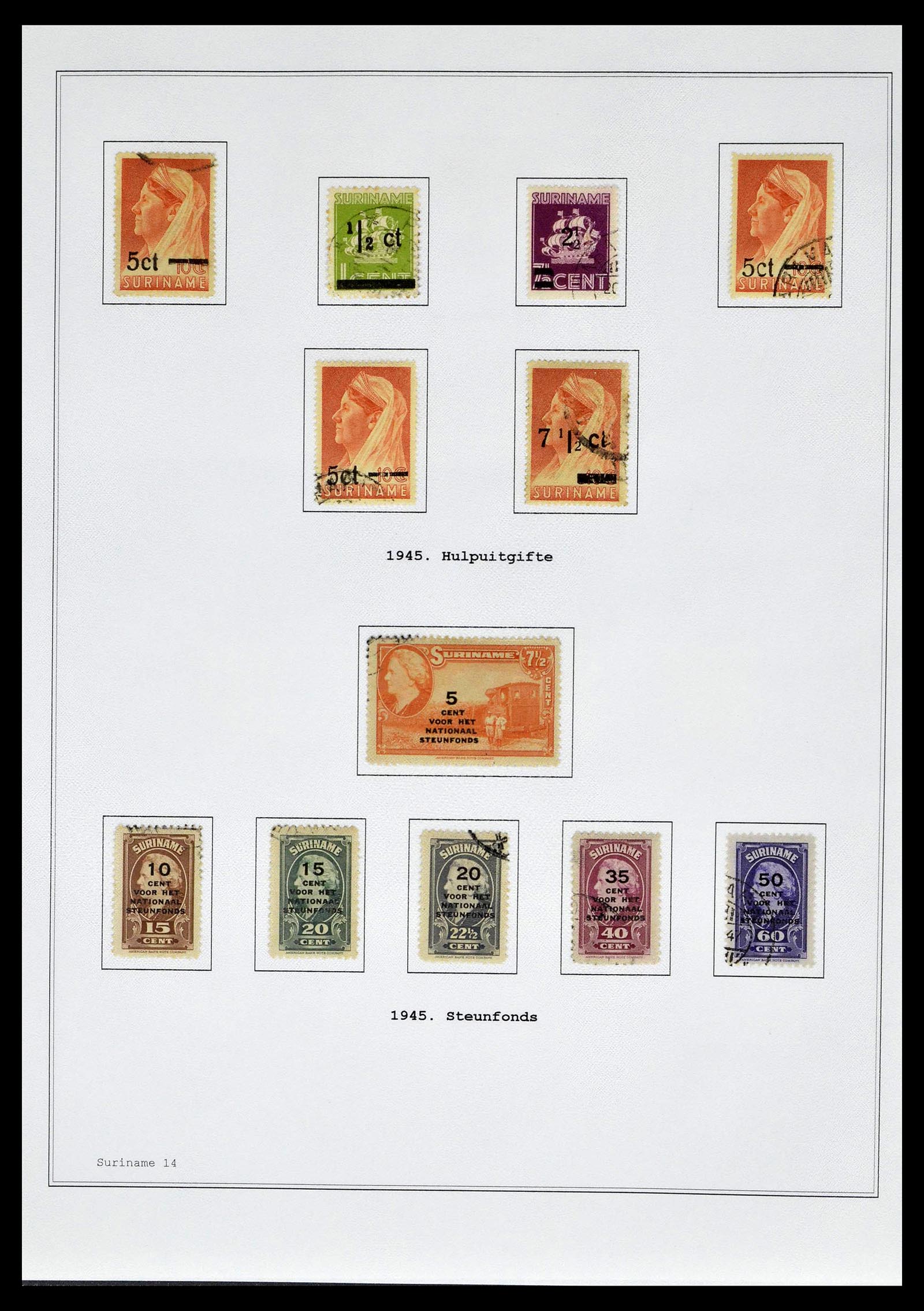 39026 0125 - Stamp collection 39026 Dutch east Indies and Suriname 1864-1975.