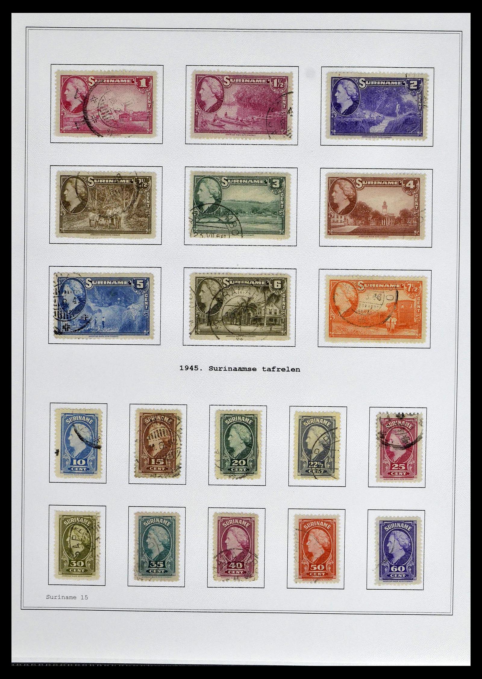 39026 0126 - Stamp collection 39026 Dutch east Indies and Suriname 1864-1975.