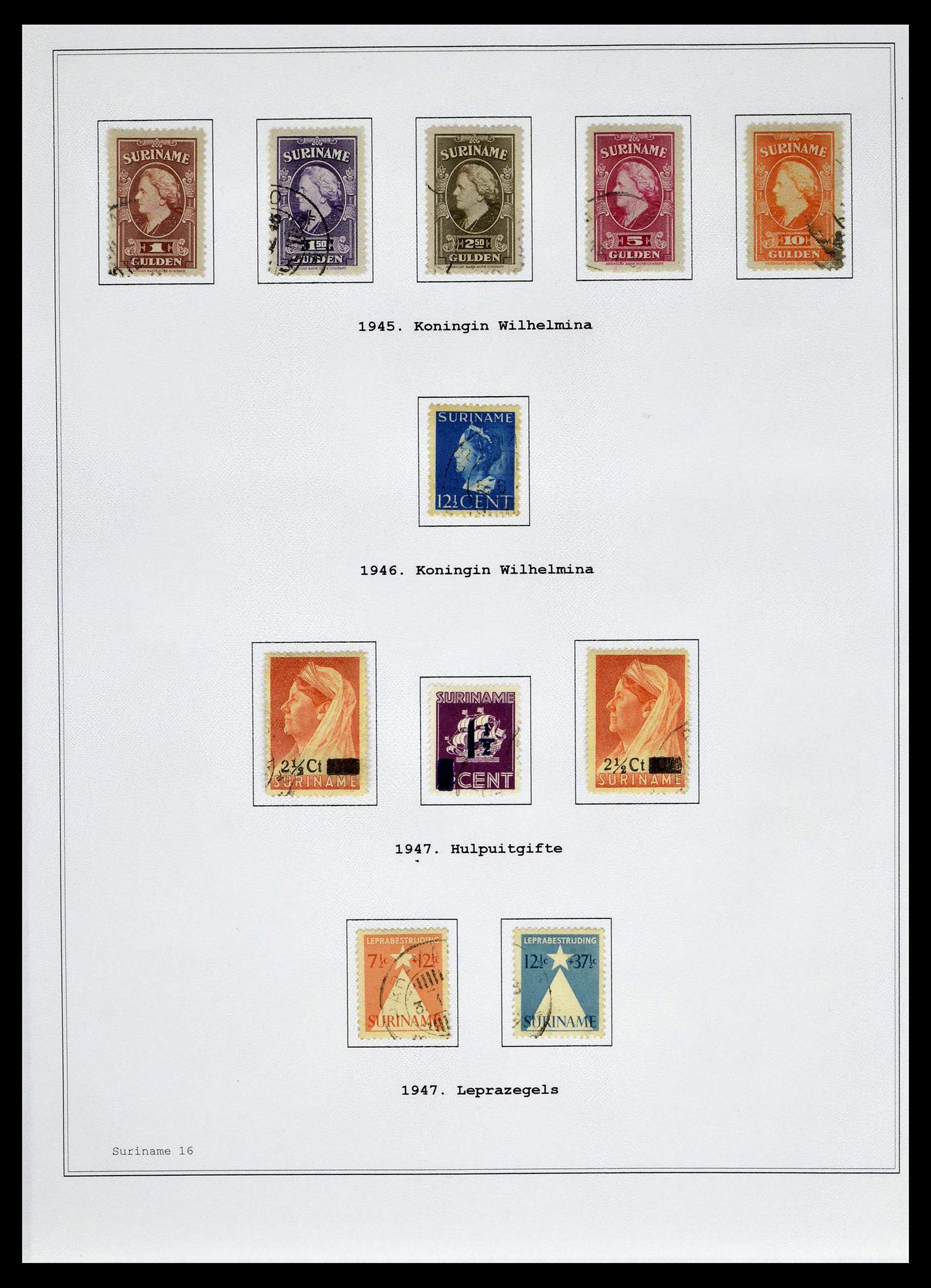 39026 0127 - Stamp collection 39026 Dutch east Indies and Suriname 1864-1975.