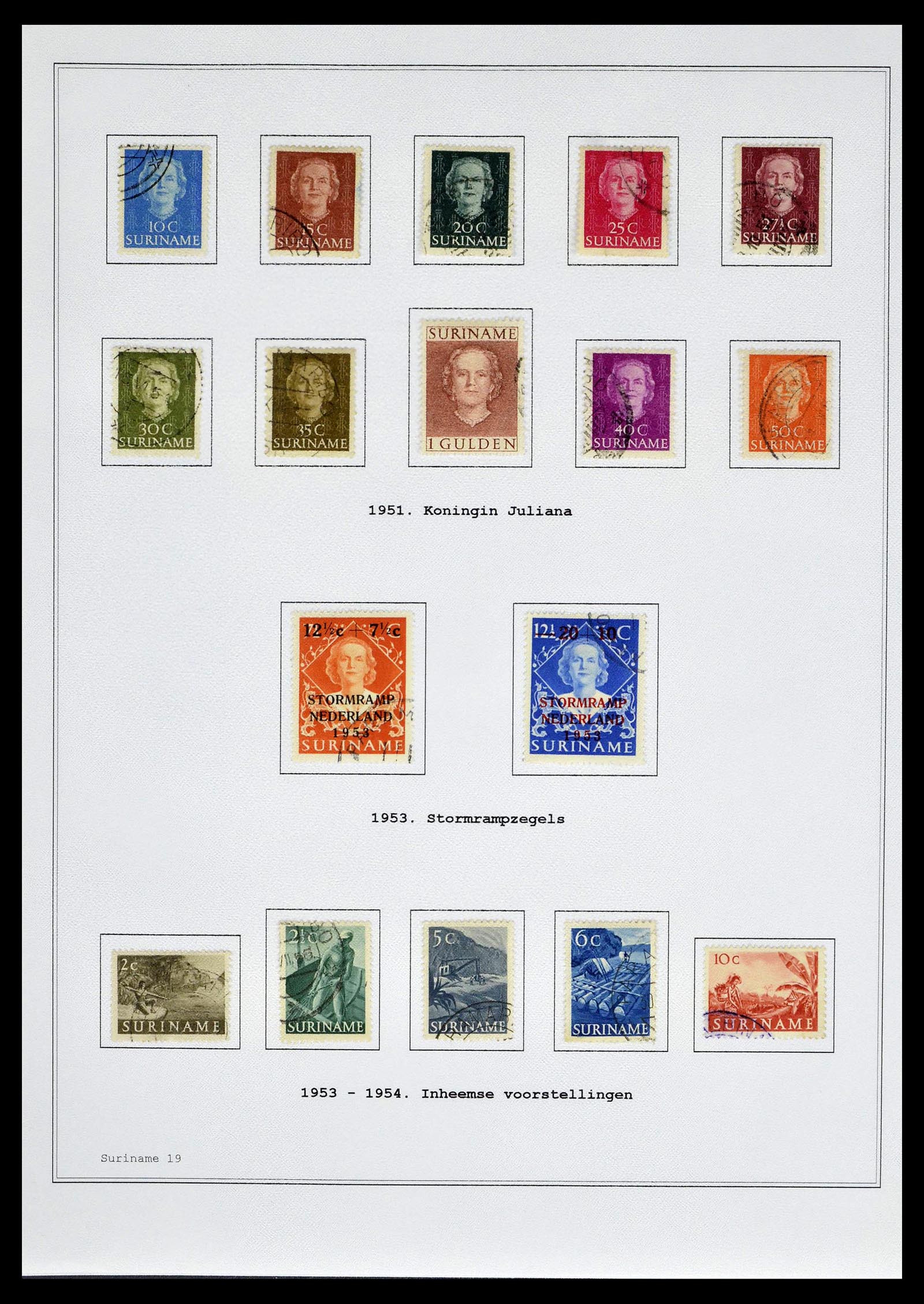 39026 0130 - Stamp collection 39026 Dutch east Indies and Suriname 1864-1975.