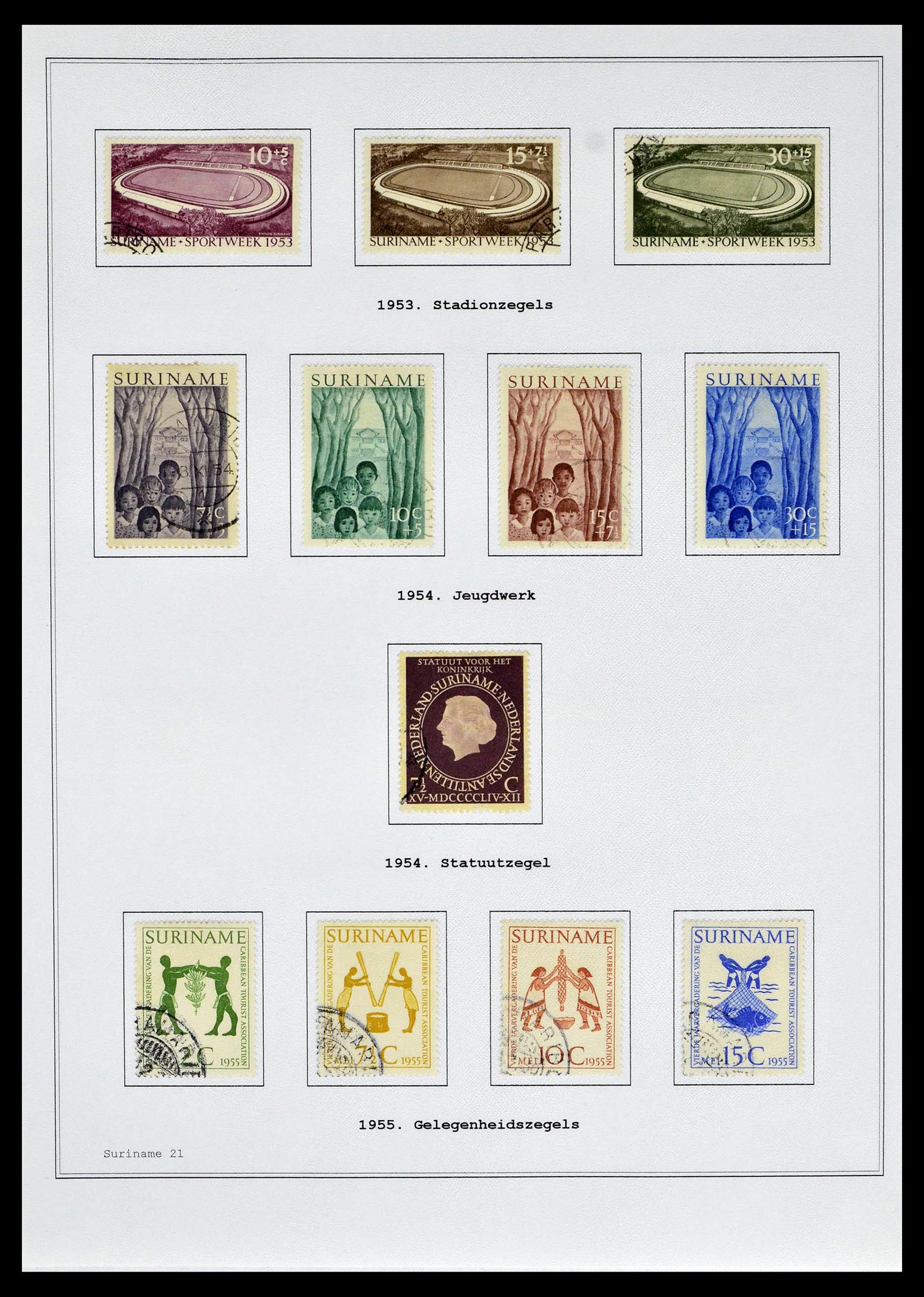 39026 0132 - Stamp collection 39026 Dutch east Indies and Suriname 1864-1975.