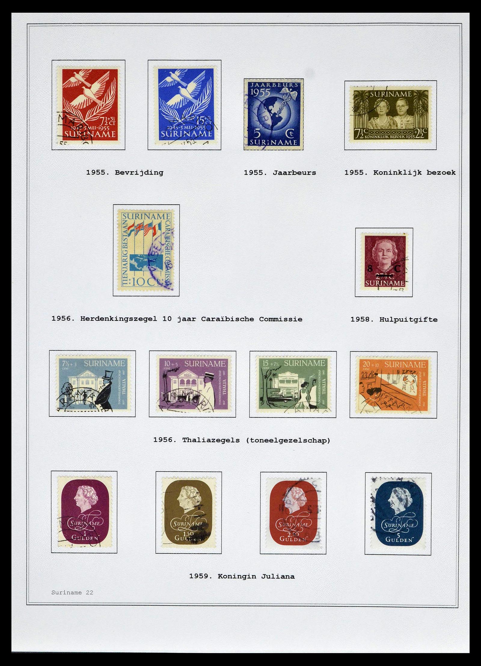 39026 0133 - Stamp collection 39026 Dutch east Indies and Suriname 1864-1975.
