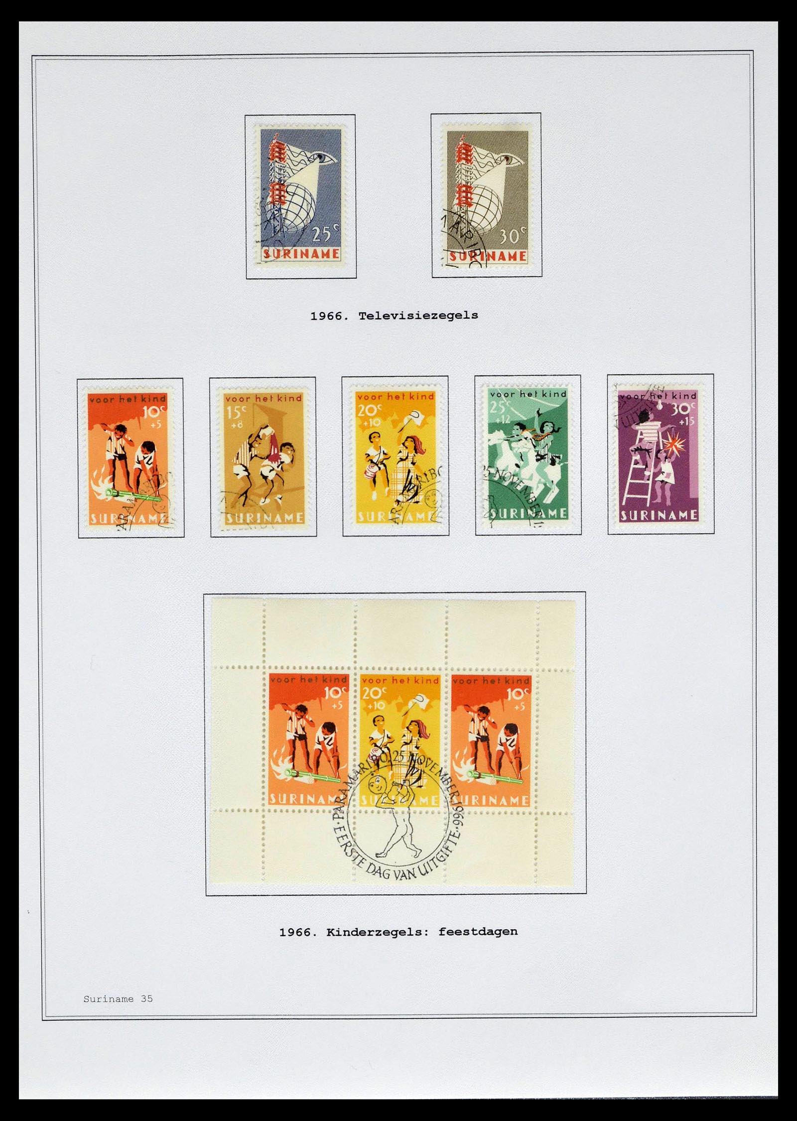 39026 0146 - Stamp collection 39026 Dutch east Indies and Suriname 1864-1975.