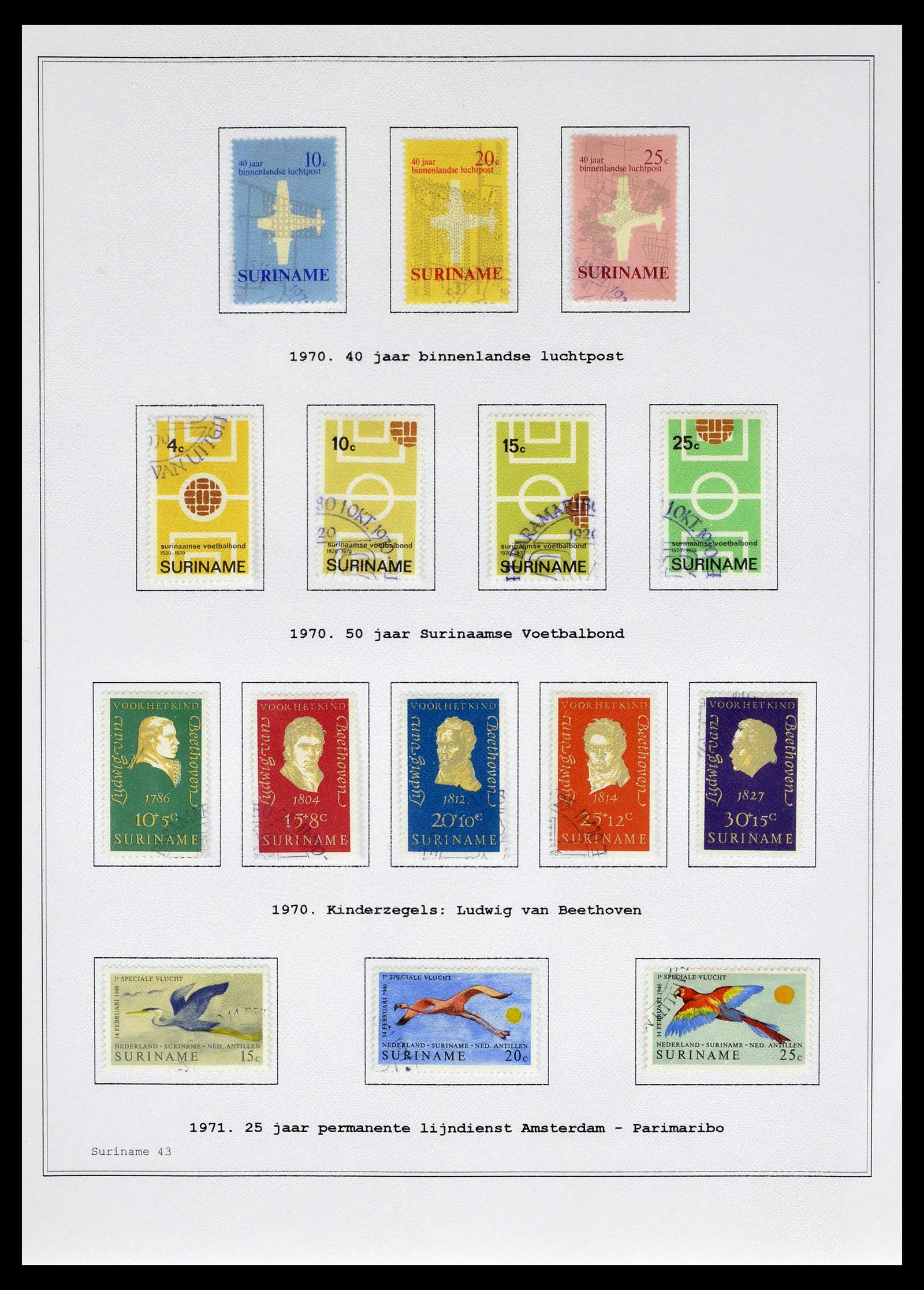 39026 0154 - Stamp collection 39026 Dutch east Indies and Suriname 1864-1975.