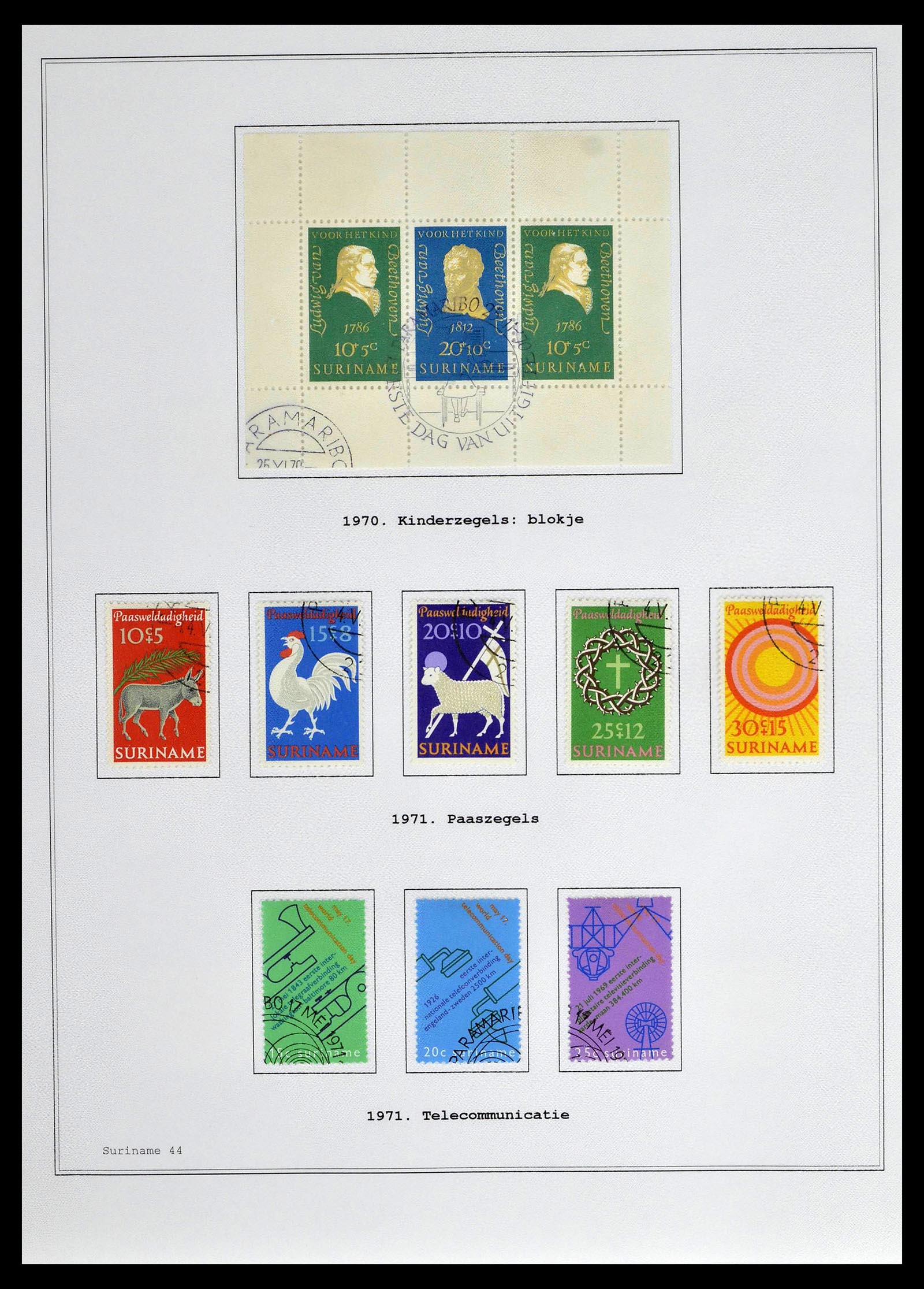 39026 0155 - Stamp collection 39026 Dutch east Indies and Suriname 1864-1975.