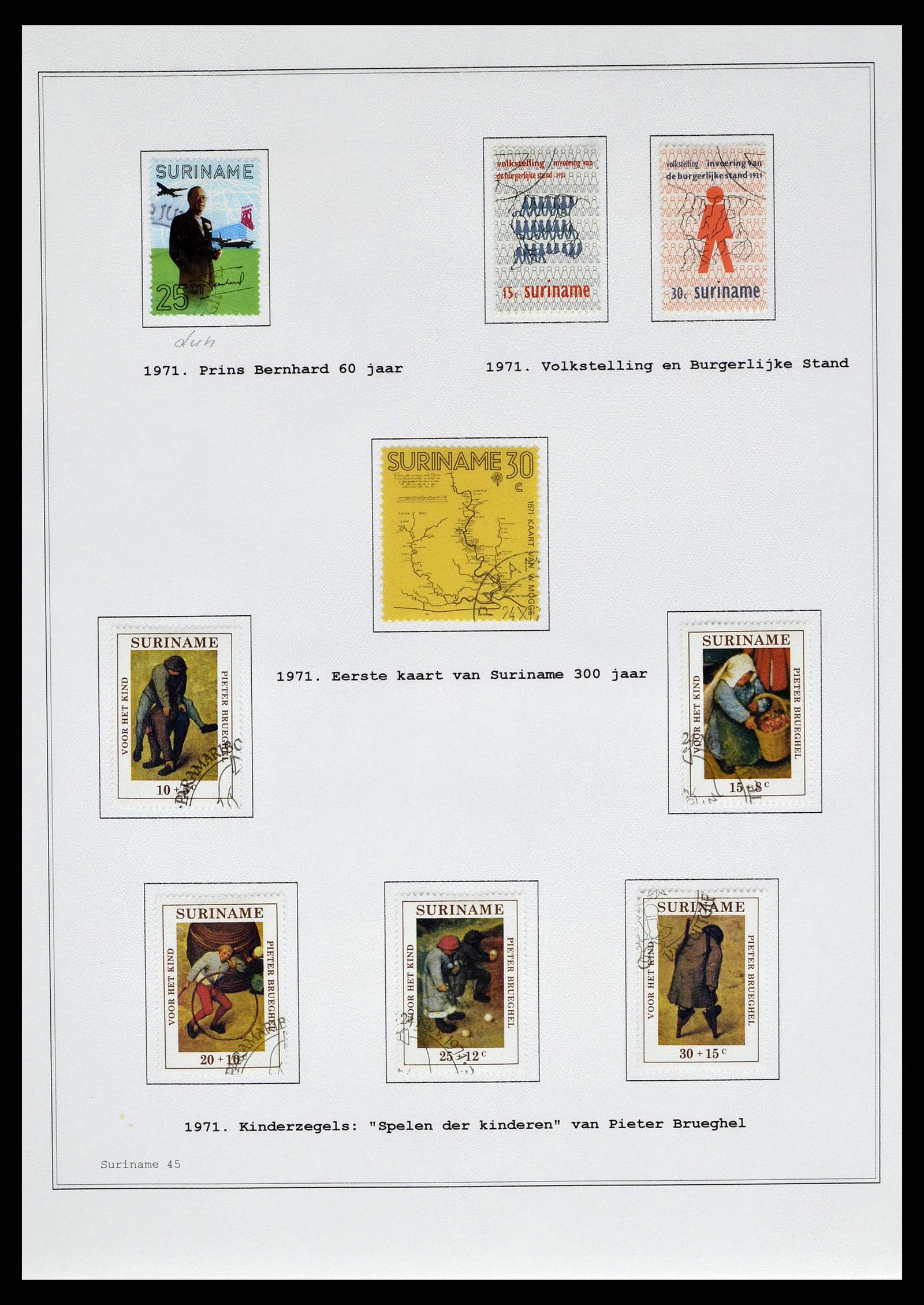 39026 0156 - Stamp collection 39026 Dutch east Indies and Suriname 1864-1975.